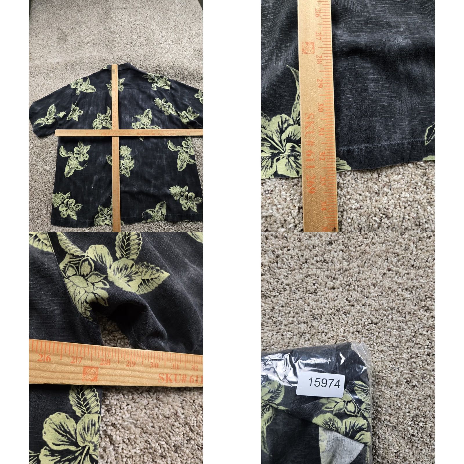 Tommy Bahama Tommy Bahama Shirt Mens 2XL Black Floral Hibiscus Button Up Camp Casual Size US XXL / EU 58 / 5 - 8 Thumbnail