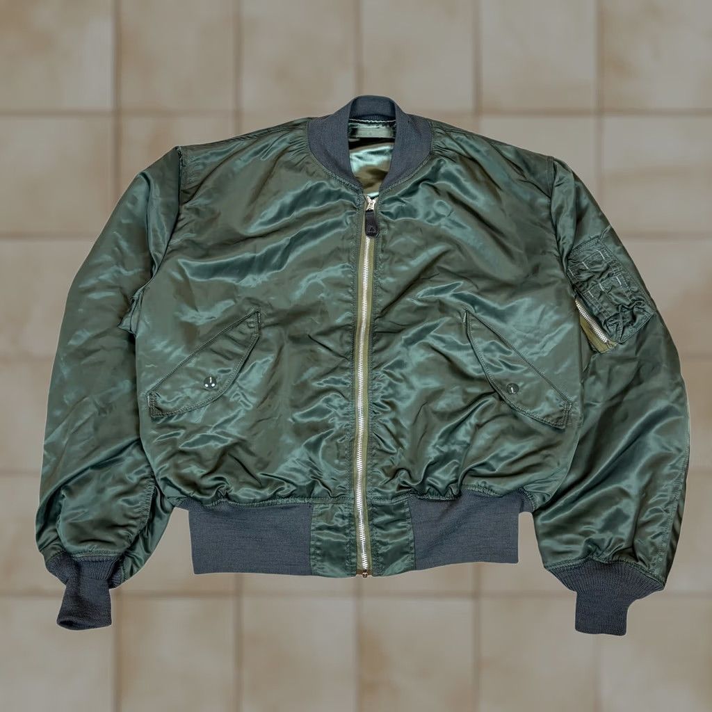 Vintage VINTAGE Grand Crew 70s L2-B Jacket Military Air Force Large Mens Green Size US L / EU 52-54 / 3 - 1 Thumbnail