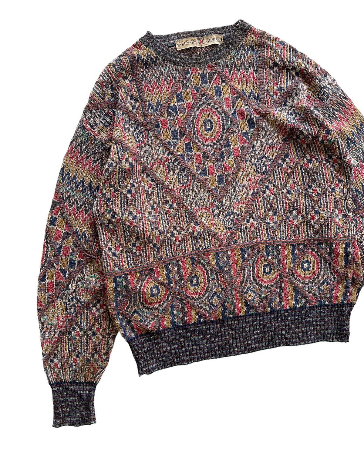 Valentino Vintage 80s Valentino Landucci Jumper Knit Sweater Size US L / EU 52-54 / 3 - 6 Thumbnail