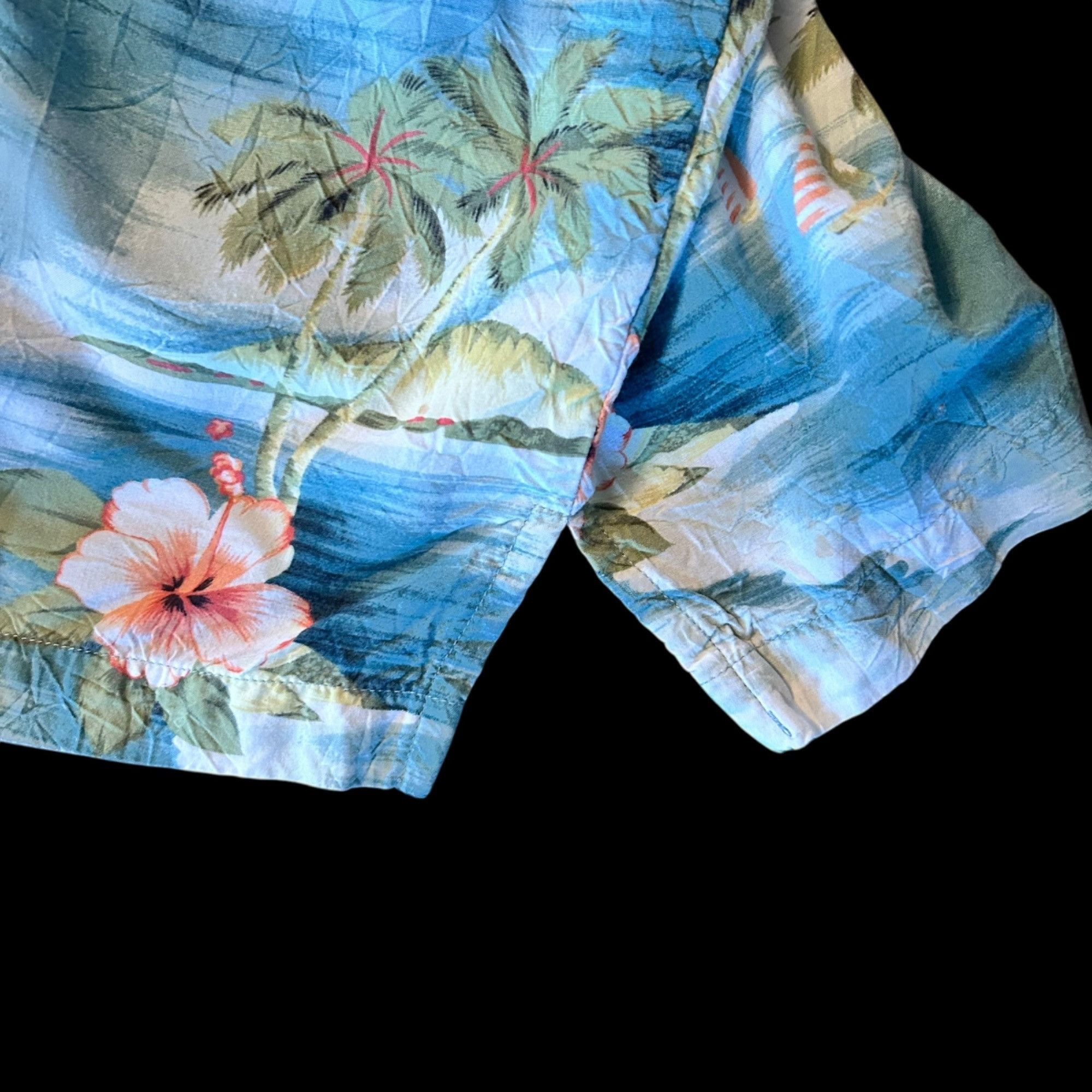 Tommy Bahama Tommy Bahama 100% Rayon Tropical Palm Trees Nautical Shirt L Size US L / EU 52-54 / 3 - 3 Thumbnail