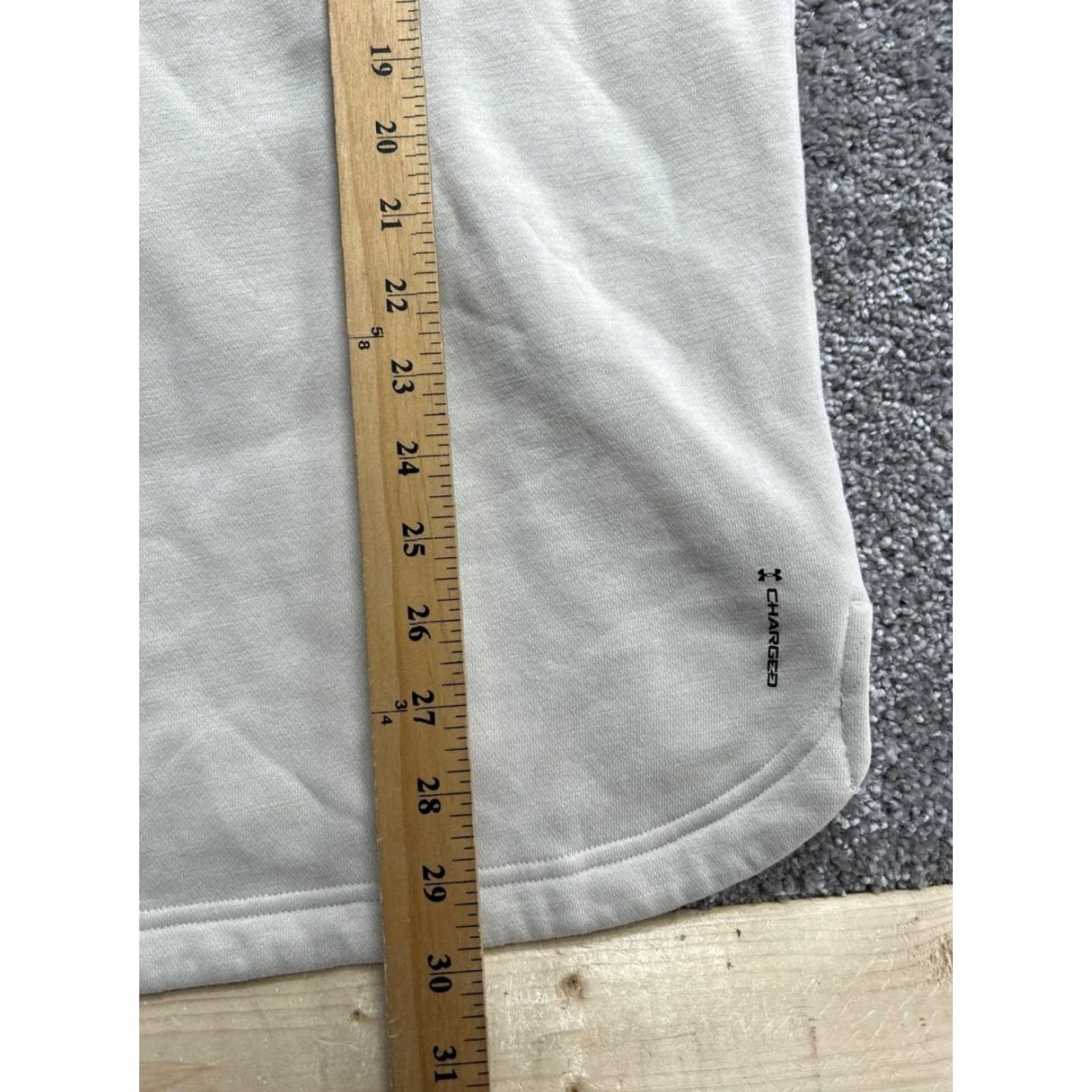 Under Armour Under Armour Project Rock Terry Hoodie Mens Small Beige Fleece Lined Loose Fit Size US S / EU 44-46 / 1 - 6 Thumbnail