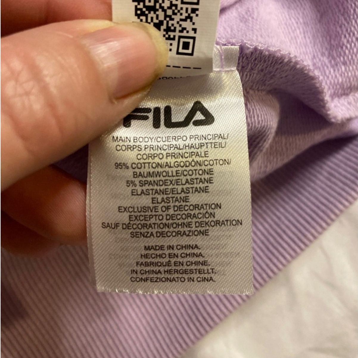 Fila Fila Lavender Crewneck Sweatshirt M Soft Cotton Blend Size M / US 6-8 / IT 42-44 - 4 Thumbnail