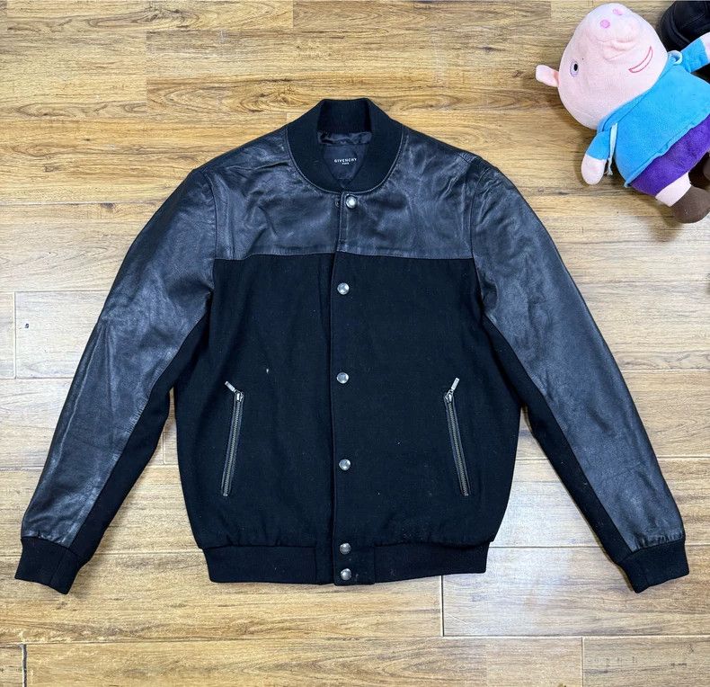 Givenchy Givenchy Men's sheepskin and baseball style leather jacket Size US L / EU 52-54 / 3 - 1 Thumbnail