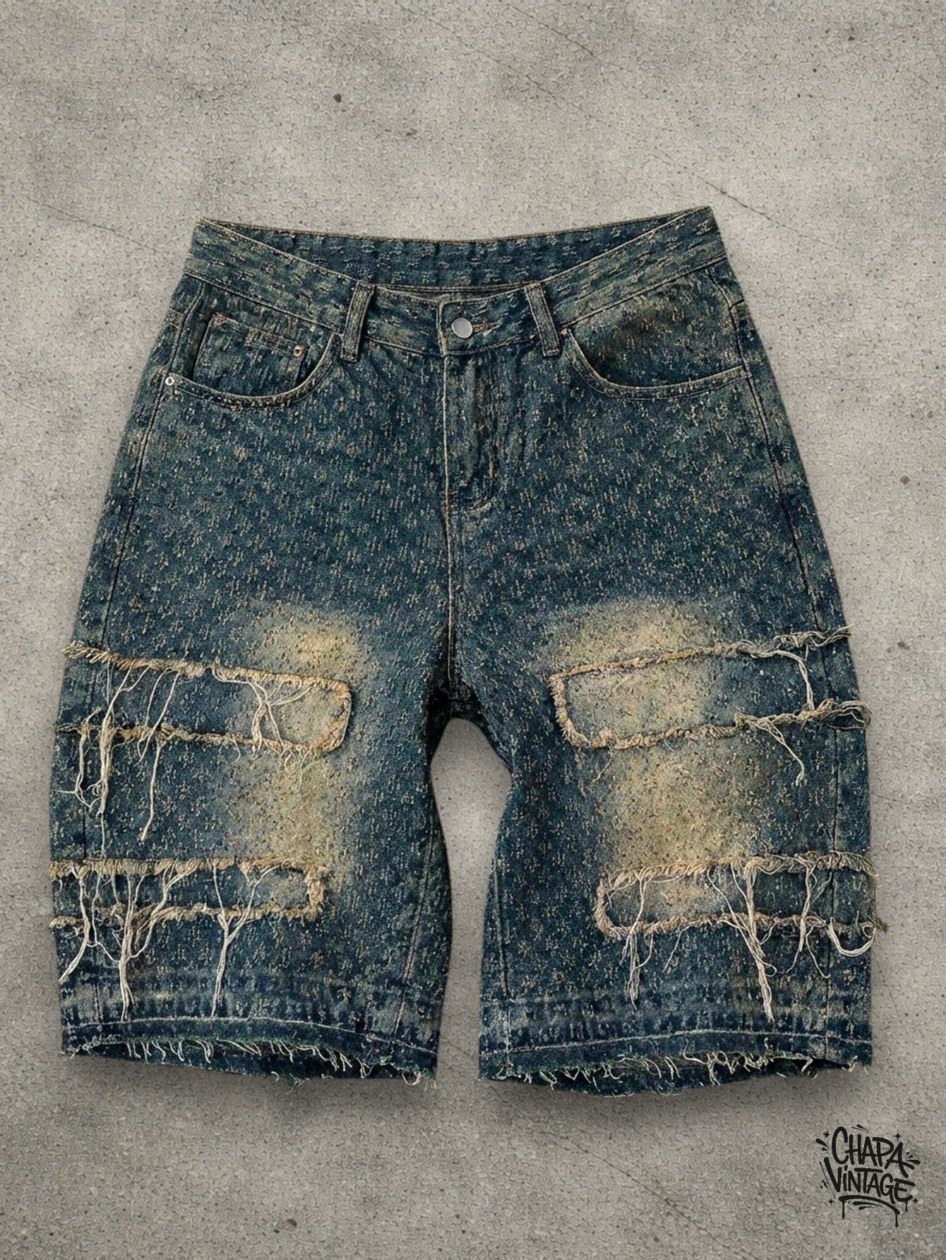 Japanese Brand Ripped jeans shorts Size US 32 / EU 48 - 1 Thumbnail