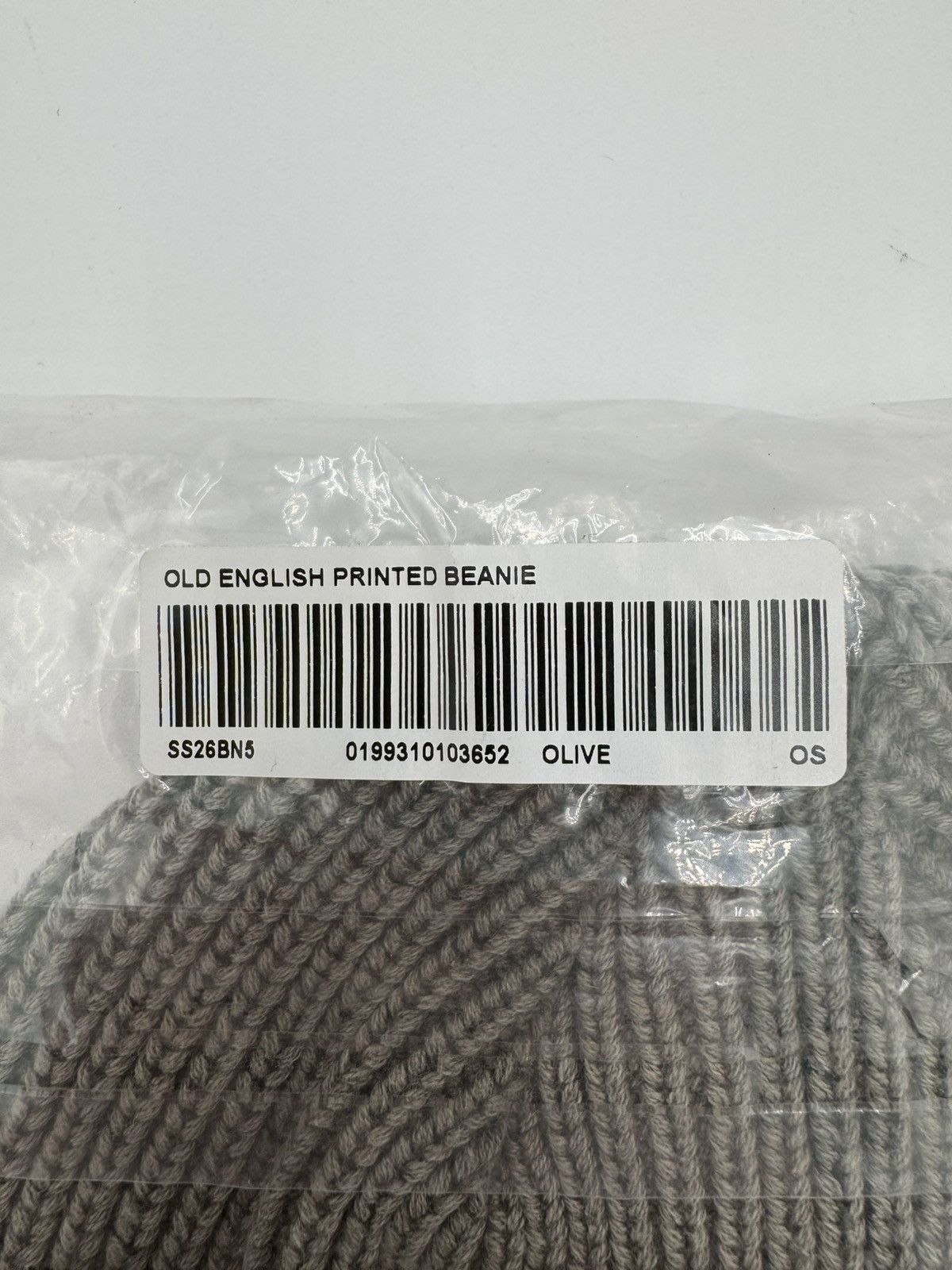 Supreme Supreme Old English Printed Beanie Olive Size ONE SIZE - 5 Thumbnail