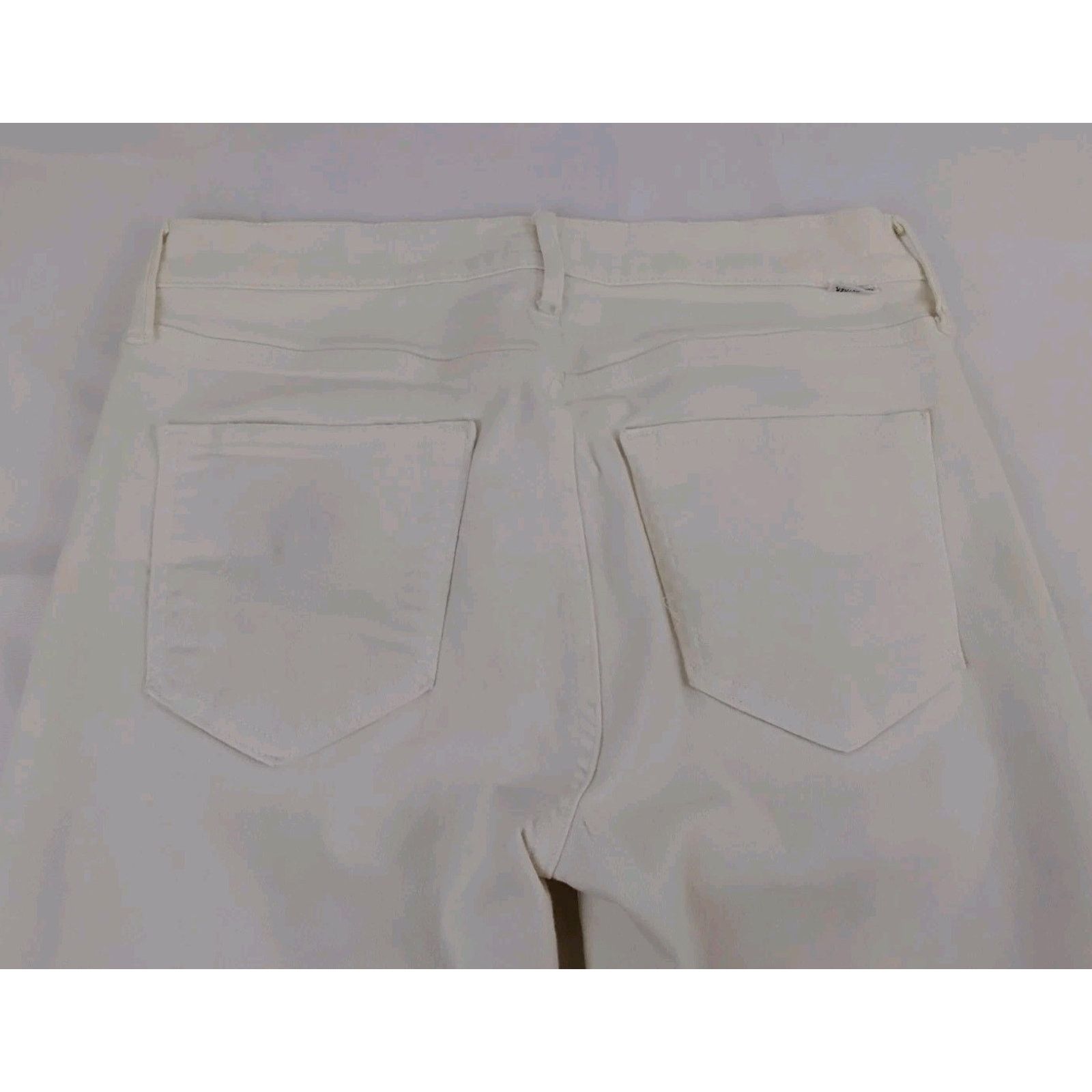 MOTHER Mother The Mid Rise Dazzler Jeans Women's 29 White Crop Size 29" - 8 Thumbnail