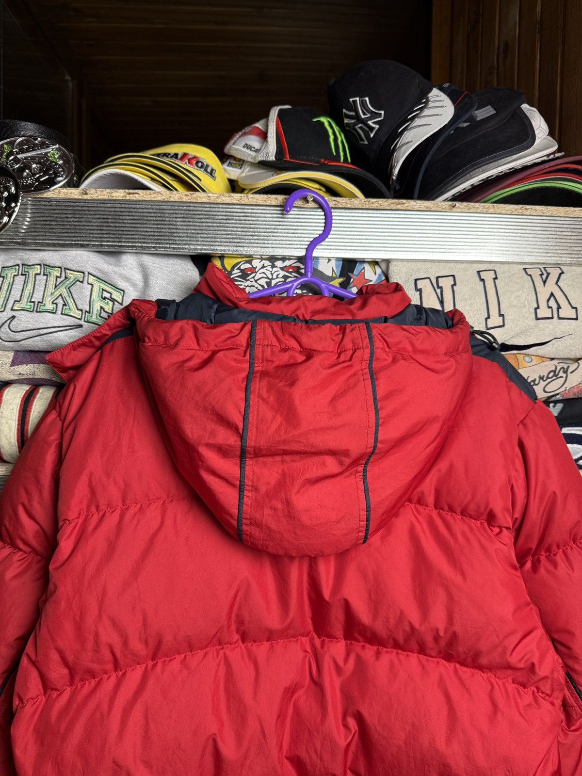 Nike × Vintage Vintage Y2k Nike Ski Puffer Jacket Medium Swoosh Size US M / EU 48-50 / 2 - 8 Thumbnail