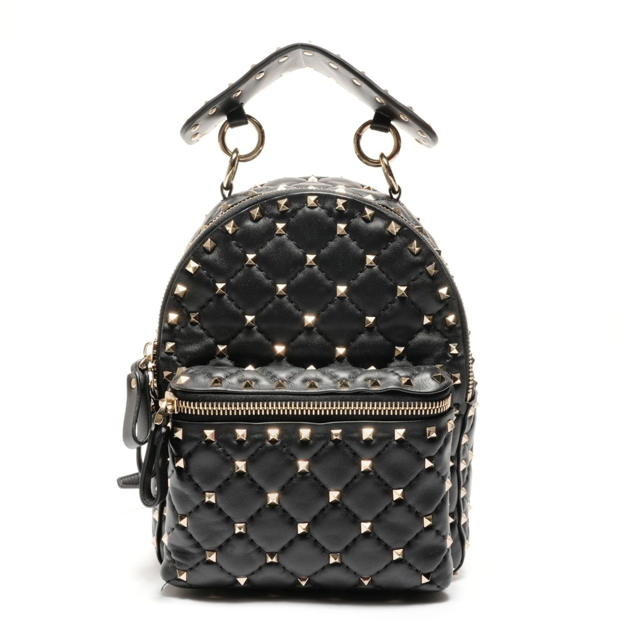 Valentino Valentino studded leather backpack/daypack, black Size ONE SIZE - 1 Thumbnail