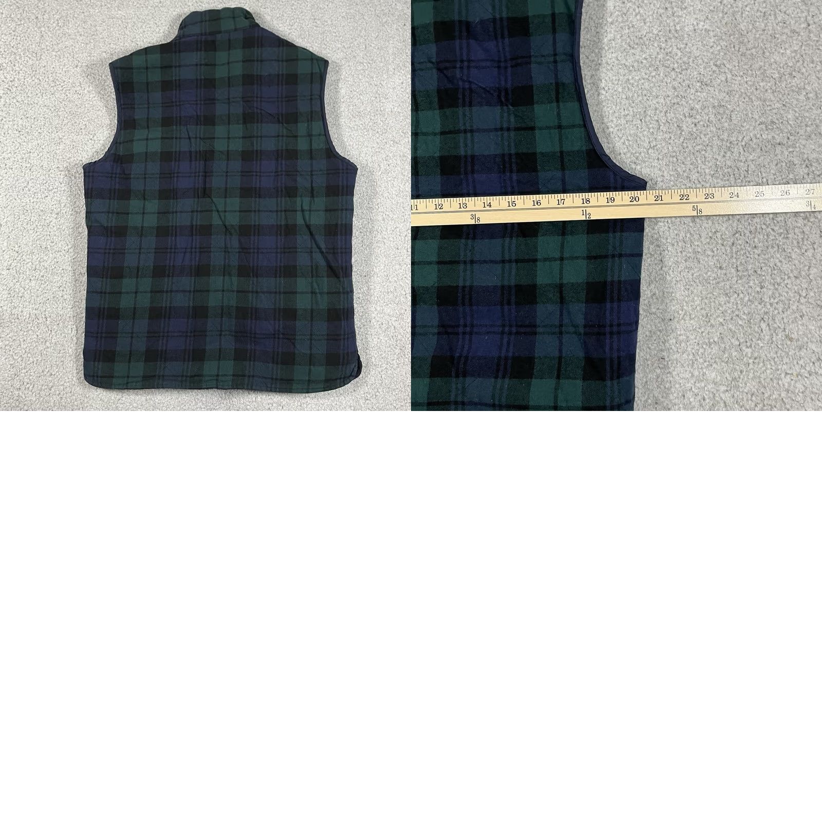 J.Crew J.CREW Vest Mens S Blue Diamond Quilted Reversible Full Zip Thinsulate Winter Fall Spring Insulated Pockets Outdoors Classic Preppy Size US S / EU 44-46 / 1 - 10 Thumbnail
