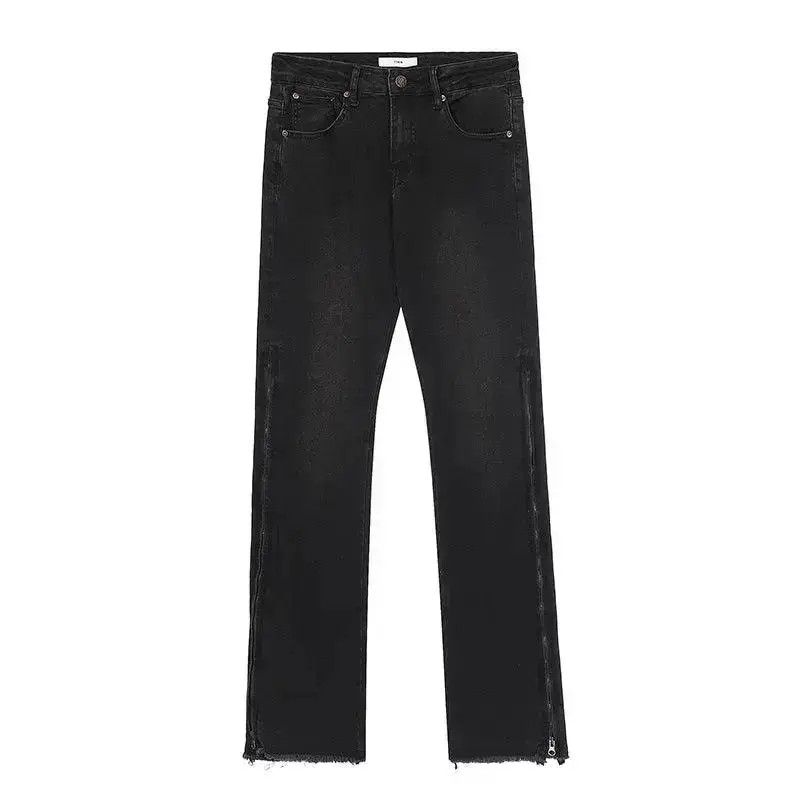 Japanese Brand High street retro vintage side zip flare jeans trousers Size US 32 / EU 48 - 6 Thumbnail