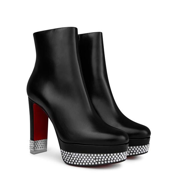 Christian Louboutin o1s1wg110924 Ankle Boots in Black Size US 7 / IT 37 - 2 Thumbnail