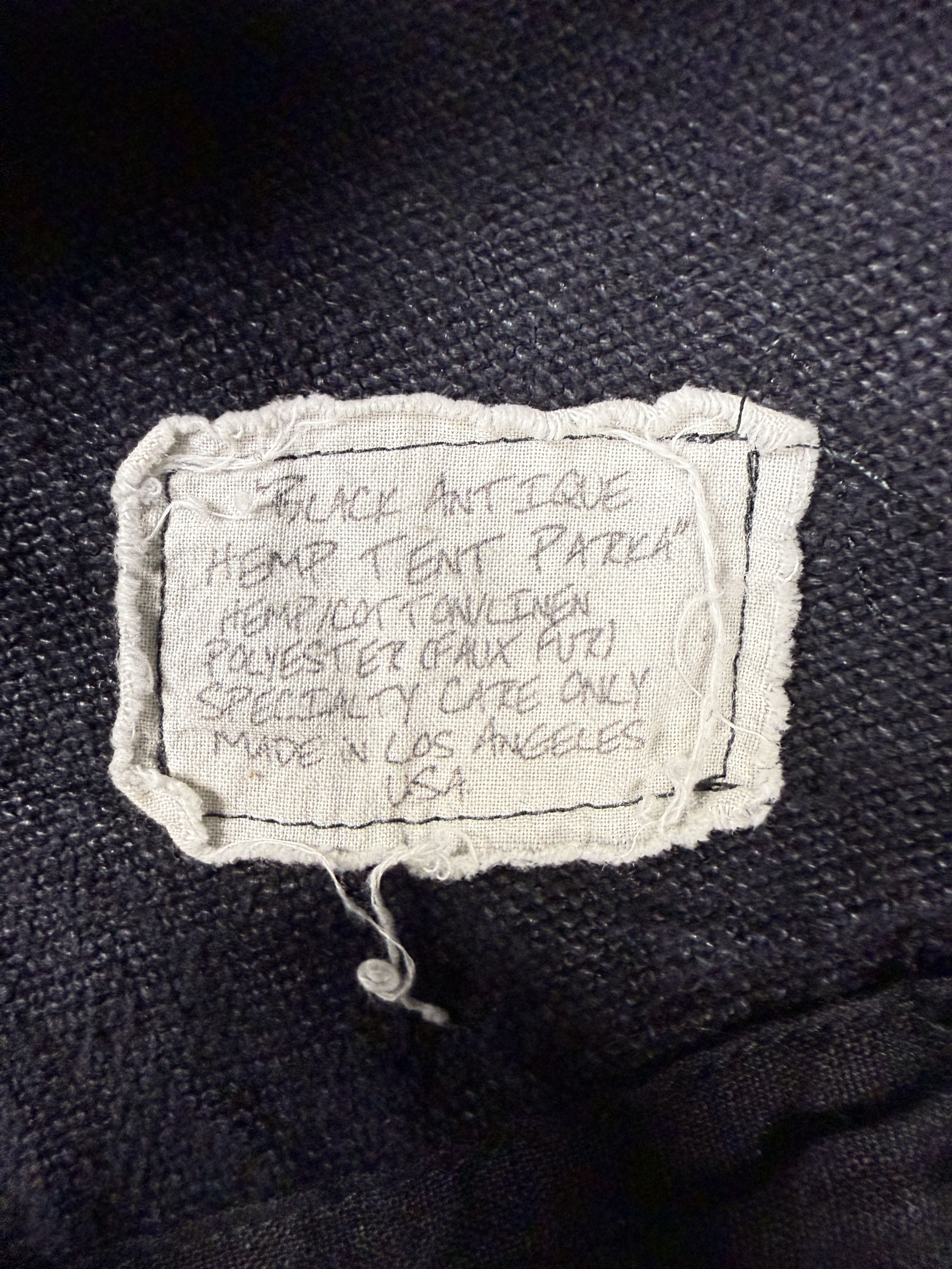 Greg Lauren Greg Lauren Black Antique Hemp Tent Parka Size US M / EU 48-50 / 2 - 6 Thumbnail