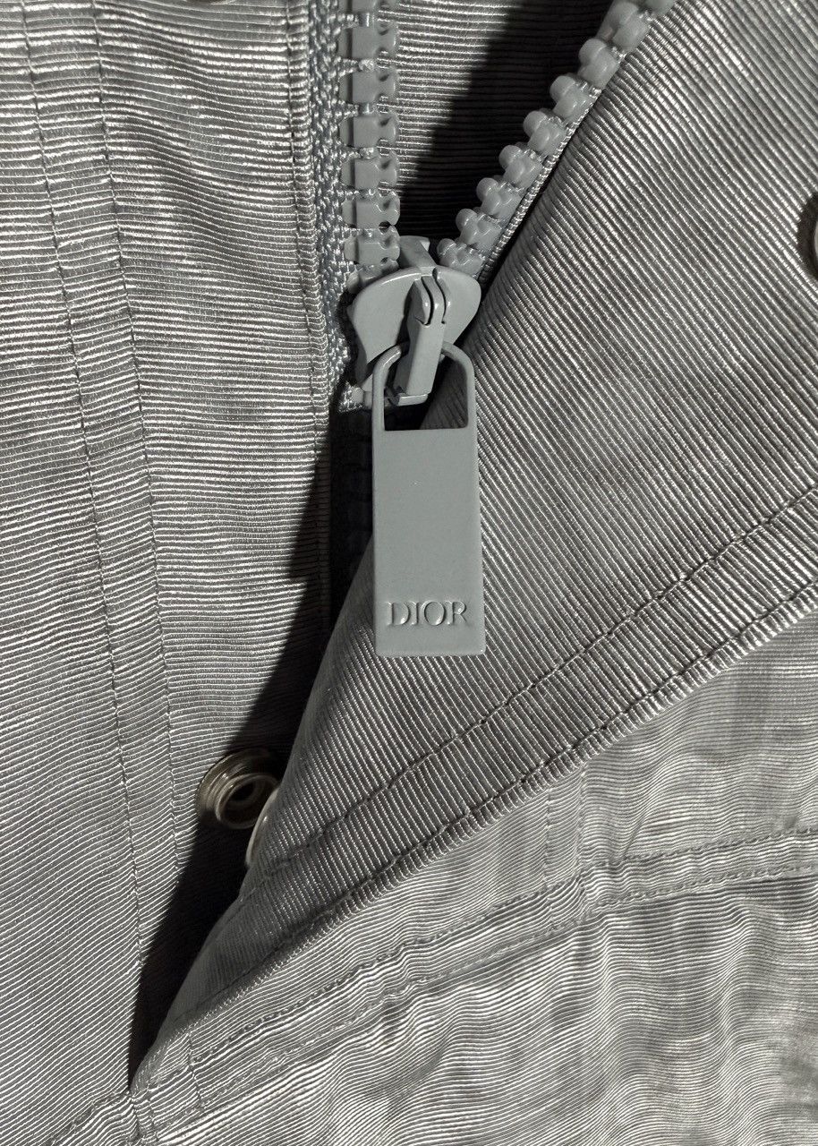 Dior Dior 2021 Grey Oblique Ivory Technical Hooded Anorak Jacket Size US L / EU 52-54 / 3 - 12 Thumbnail