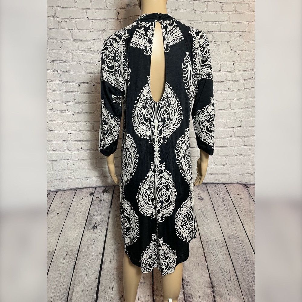 Free People Free People Fiesta Floral Black White Dress Size M Size M / US 6-8 / IT 42-44 - 5 Thumbnail