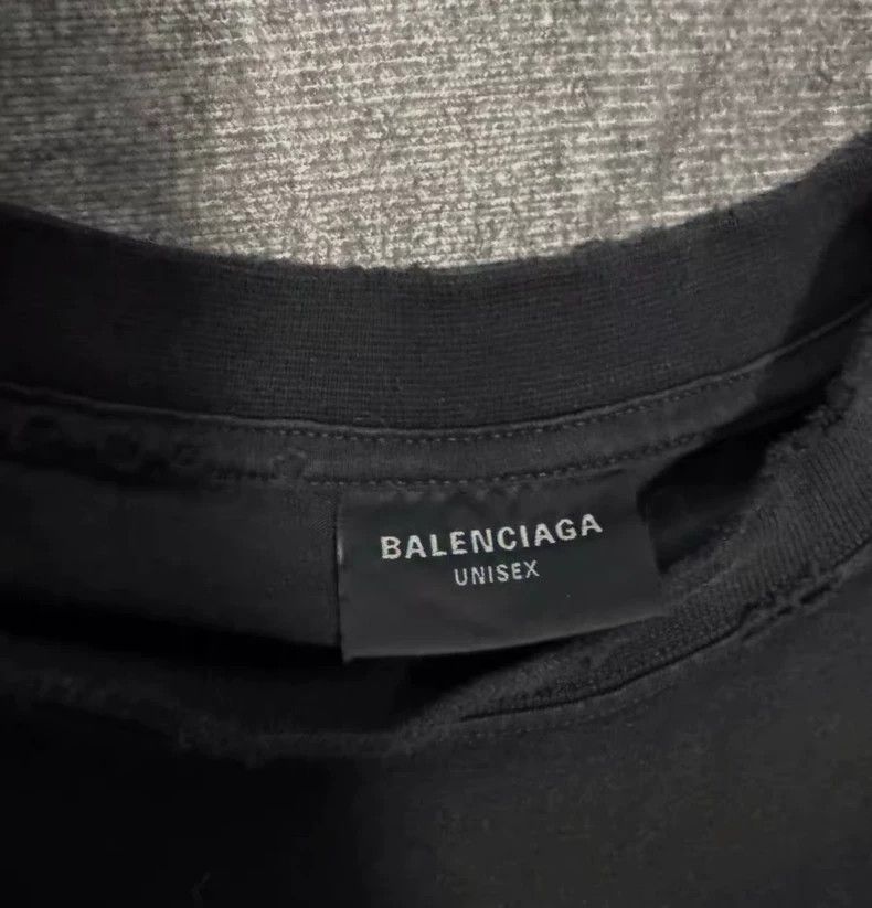 Balenciaga Balenciaga Black Logo Printed Cotton Short Sleeve T-Shirt Size US S / EU 44-46 / 1 - 3 Thumbnail