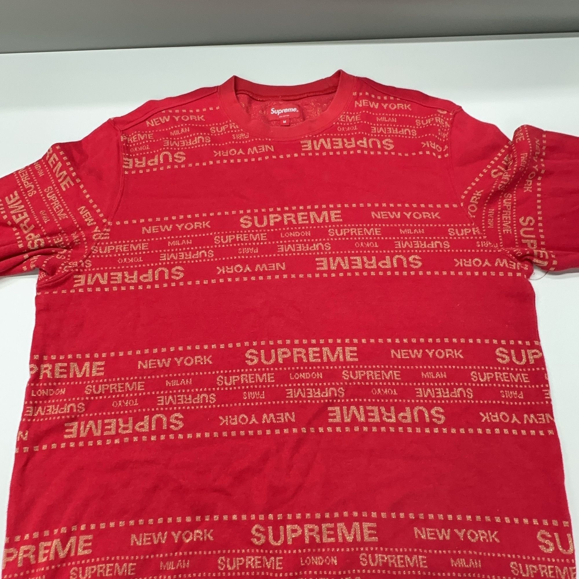 Supreme Supreme Metallic Jacquard Crewneck Size M. Size US M / EU 48-50 / 2 - 2 Thumbnail