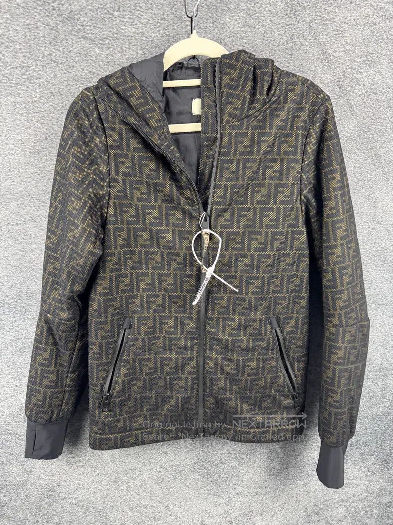 Fendi Fendi All-over print double-F mesh coat Size XXS / US 00 / IT 34 - 1 Thumbnail
