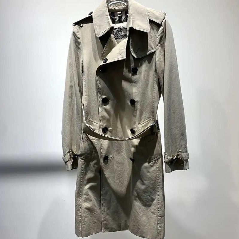 Burberry Burberry Khaki Cotton Women's Trench Coat Size M / US 6-8 / IT 42-44 - 1 Thumbnail