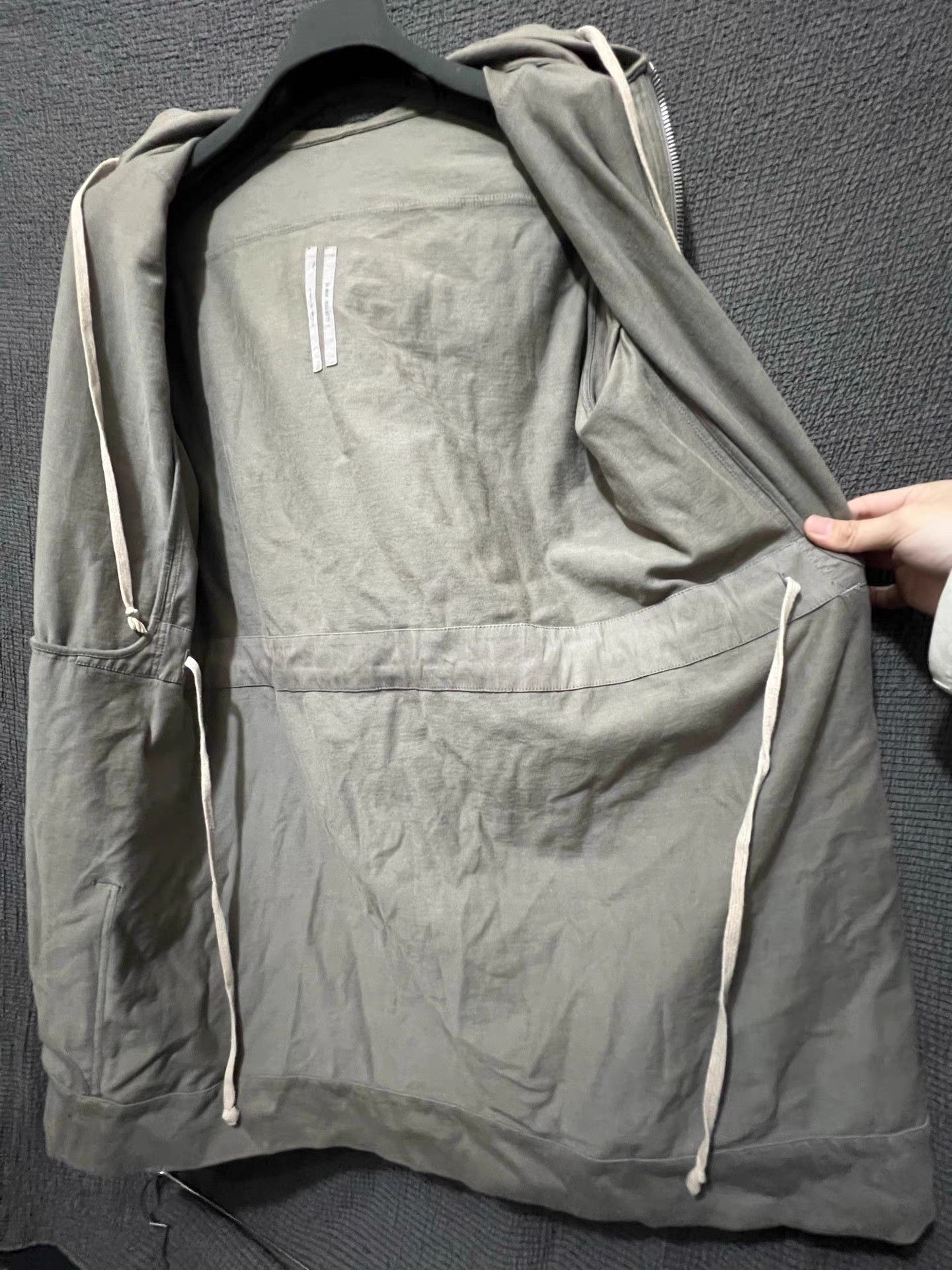 Rick Owens Rick Owens 17FW mainline zip sweatshirt jacket Size US M / EU 48-50 / 2 - 3 Thumbnail