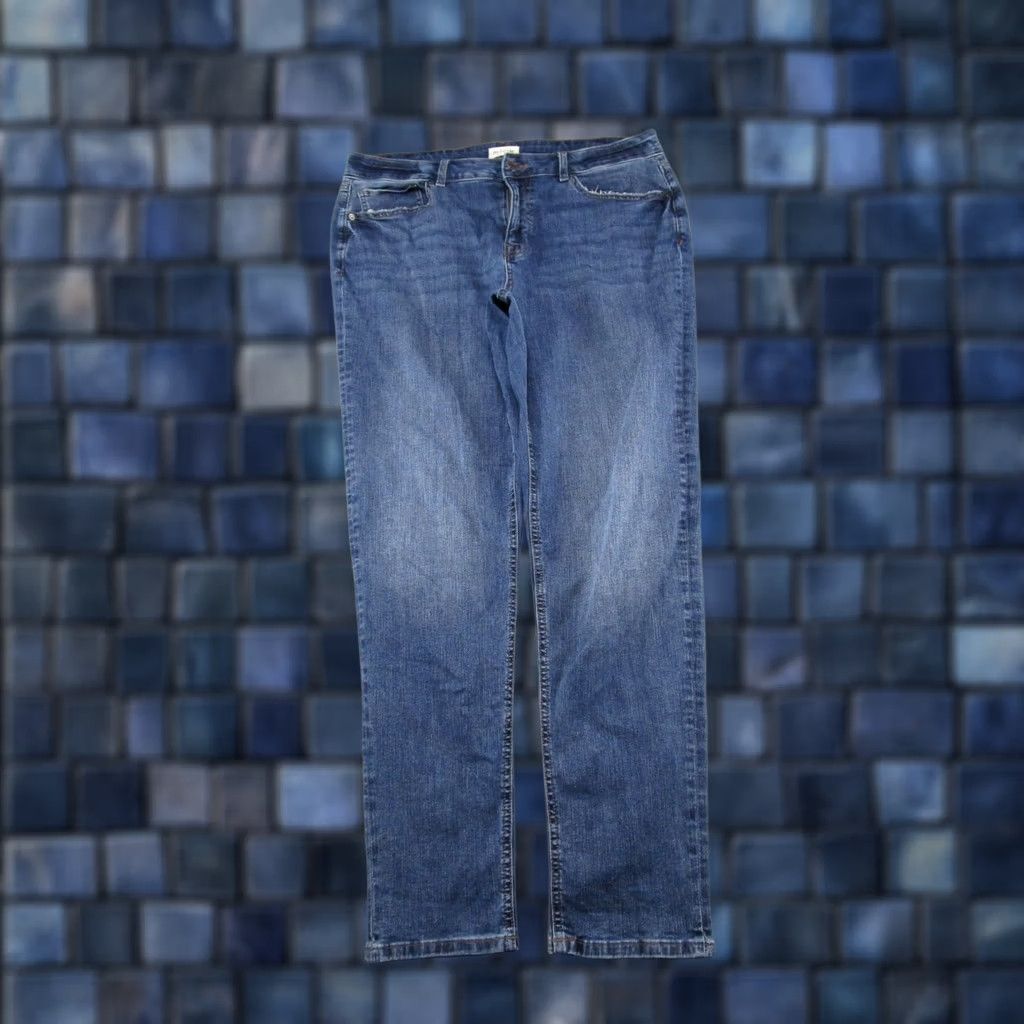 Vintage Maurices M Jeans Regular Fit 90s Tapered Size 16 Stretch Denim Blue Jeans Women Size 38" / US 16 / IT 52 - 1 Thumbnail