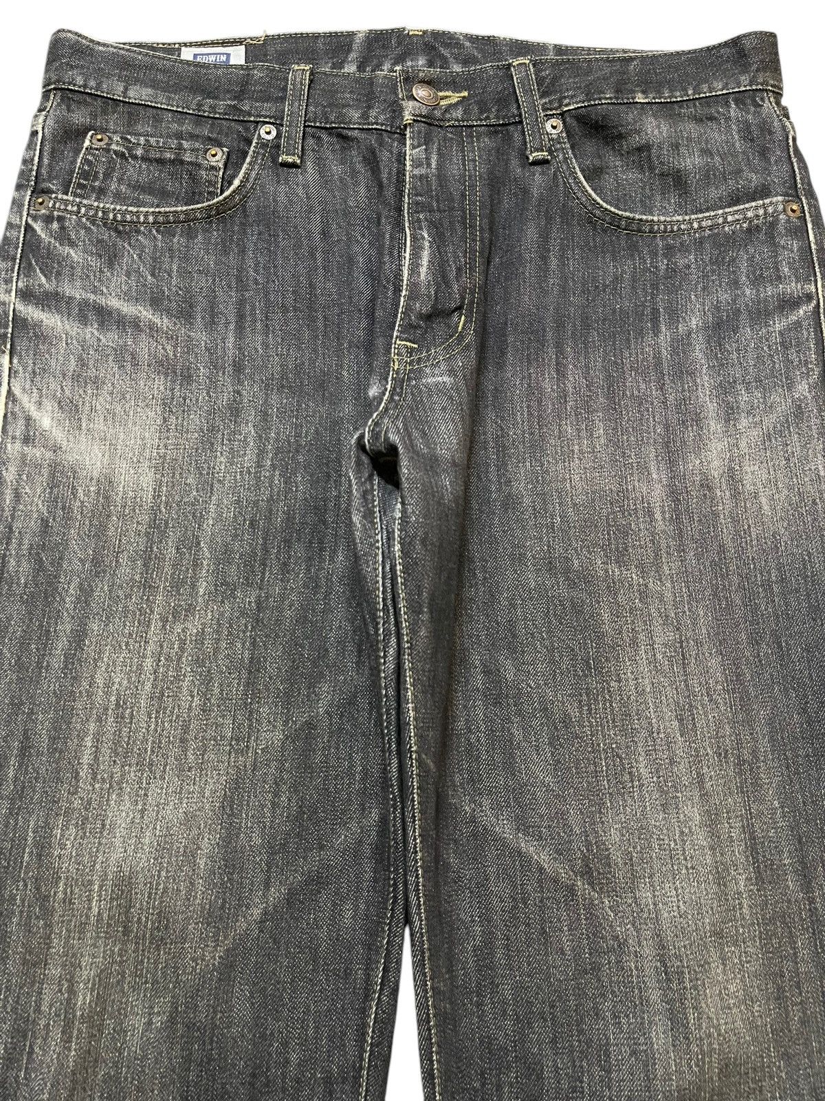 Edwin Vintage Edwin 402 Faded Wash Style Loose Jeans Size US 34 / EU 50 - 3 Thumbnail