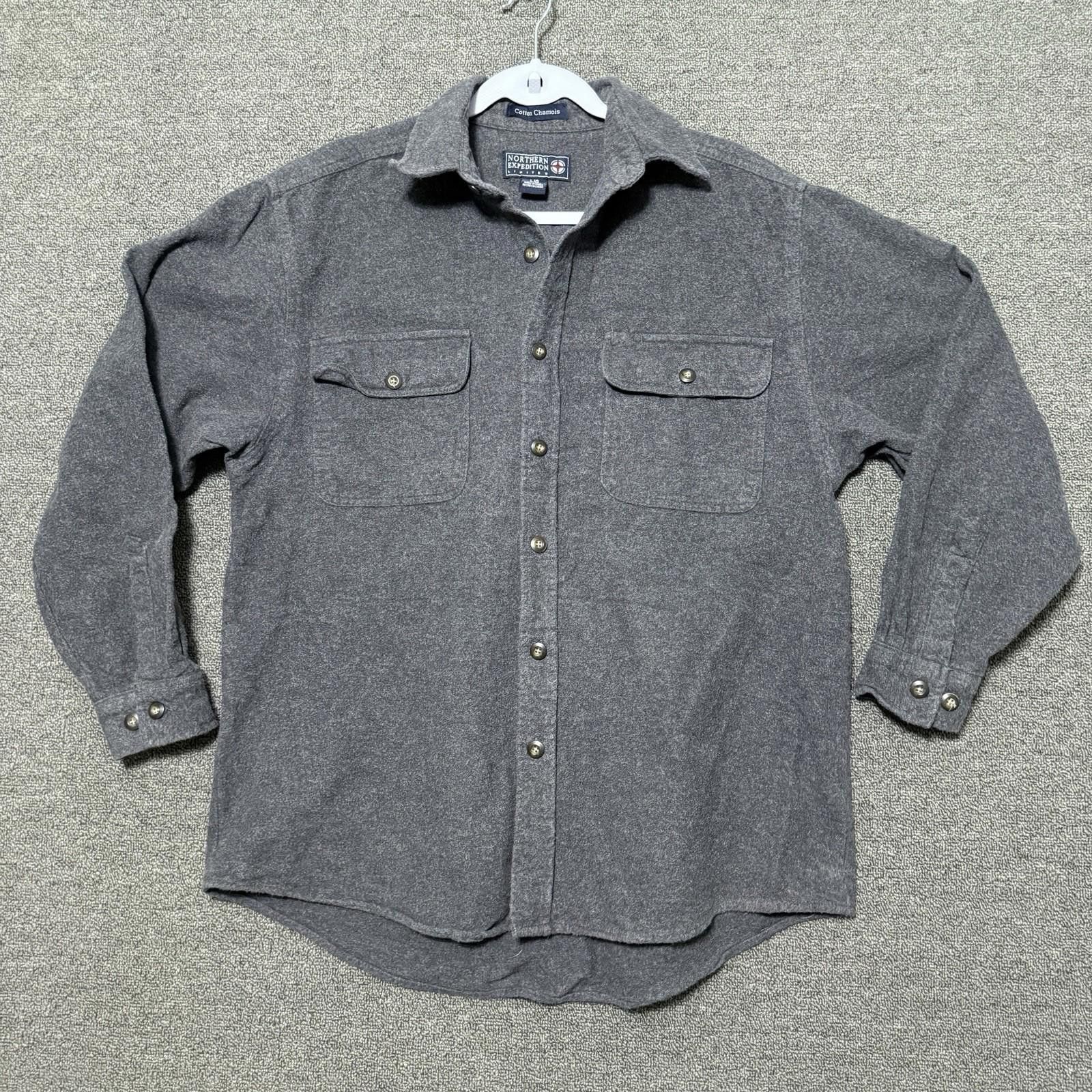 Other Northern ExpeditionLtd GreyxMens L Heavyweight Flannel Shirt Size US L / EU 52-54 / 3 - 1 Thumbnail