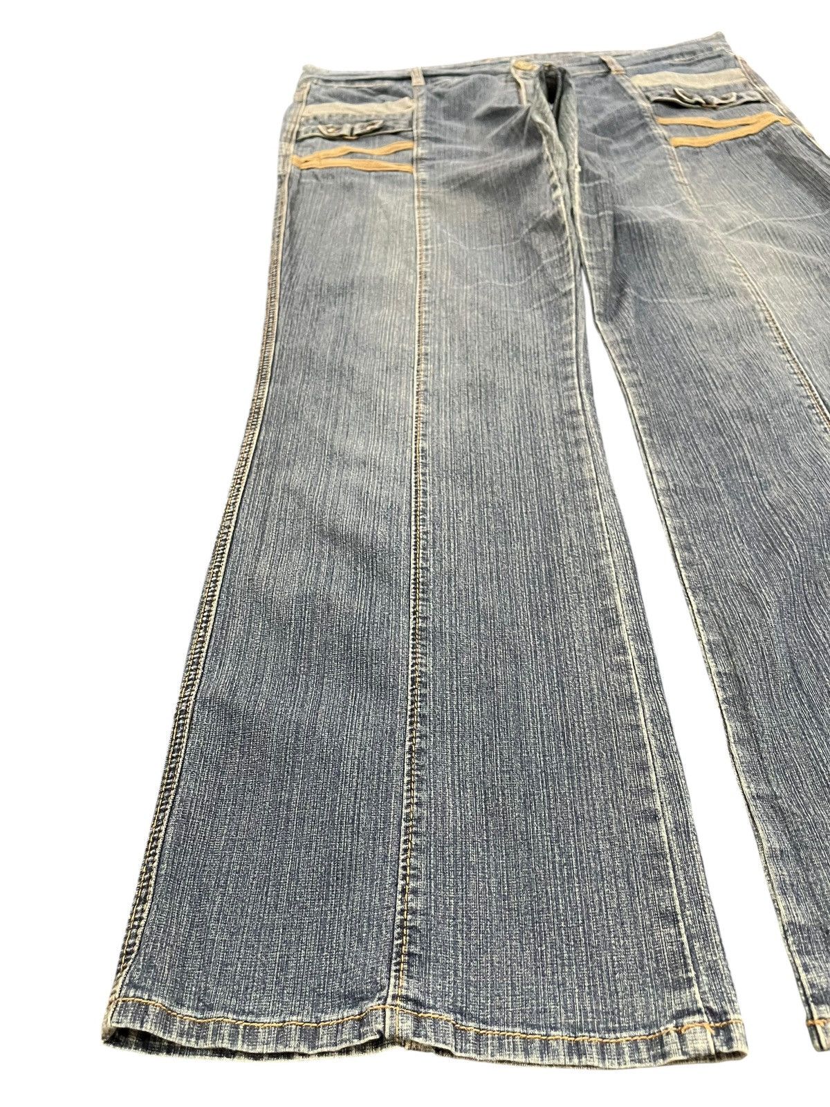 Le Grande Bleu (L.G.B.) × Seditionaries Vintage Advantage Double Belt Avant Garde Denim Size US 37 - 5 Thumbnail