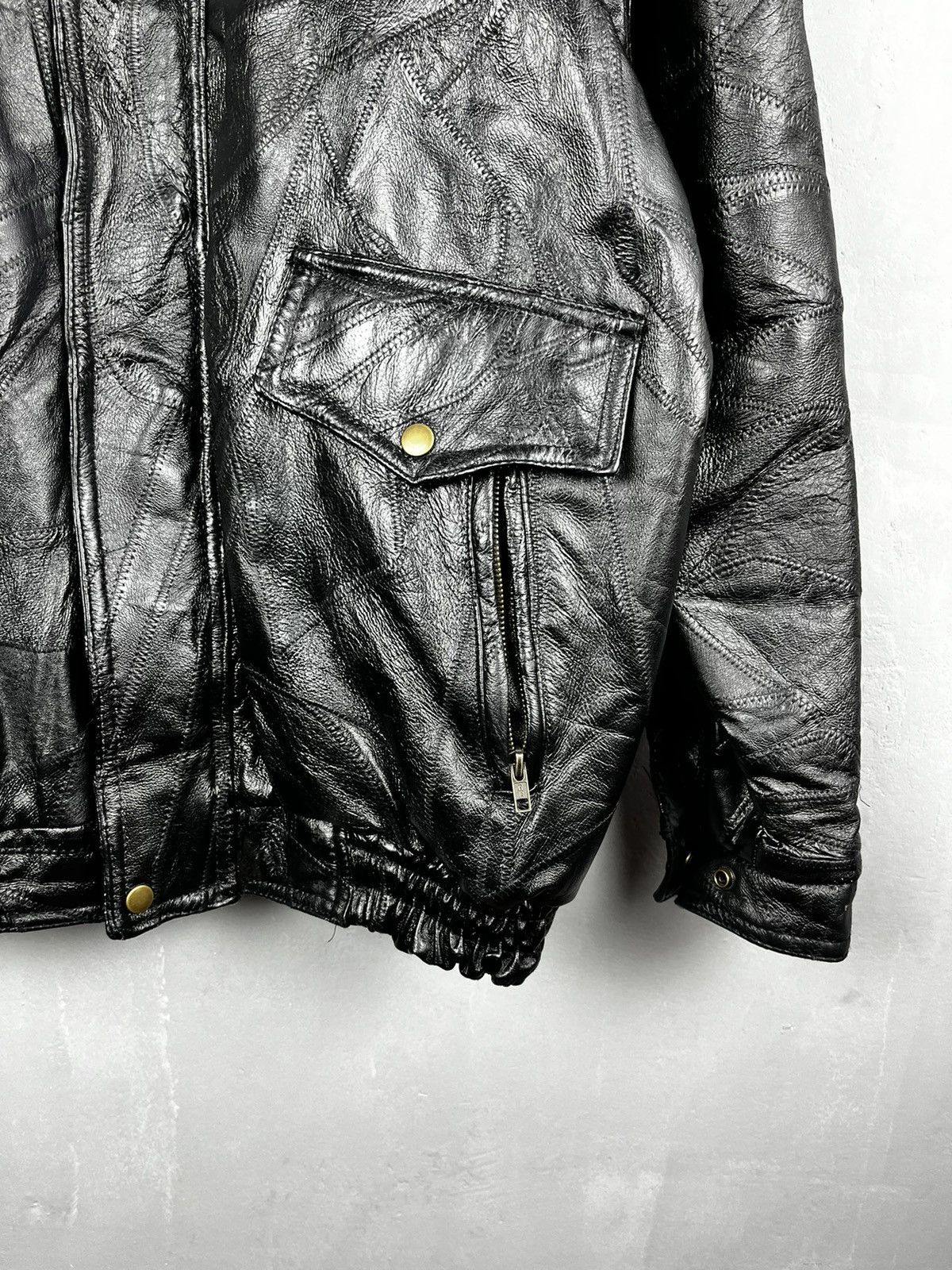 Genuine Leather × Vintage Vintage Leather Jacket bomber size L Size US L / EU 52-54 / 3 - 2 Thumbnail