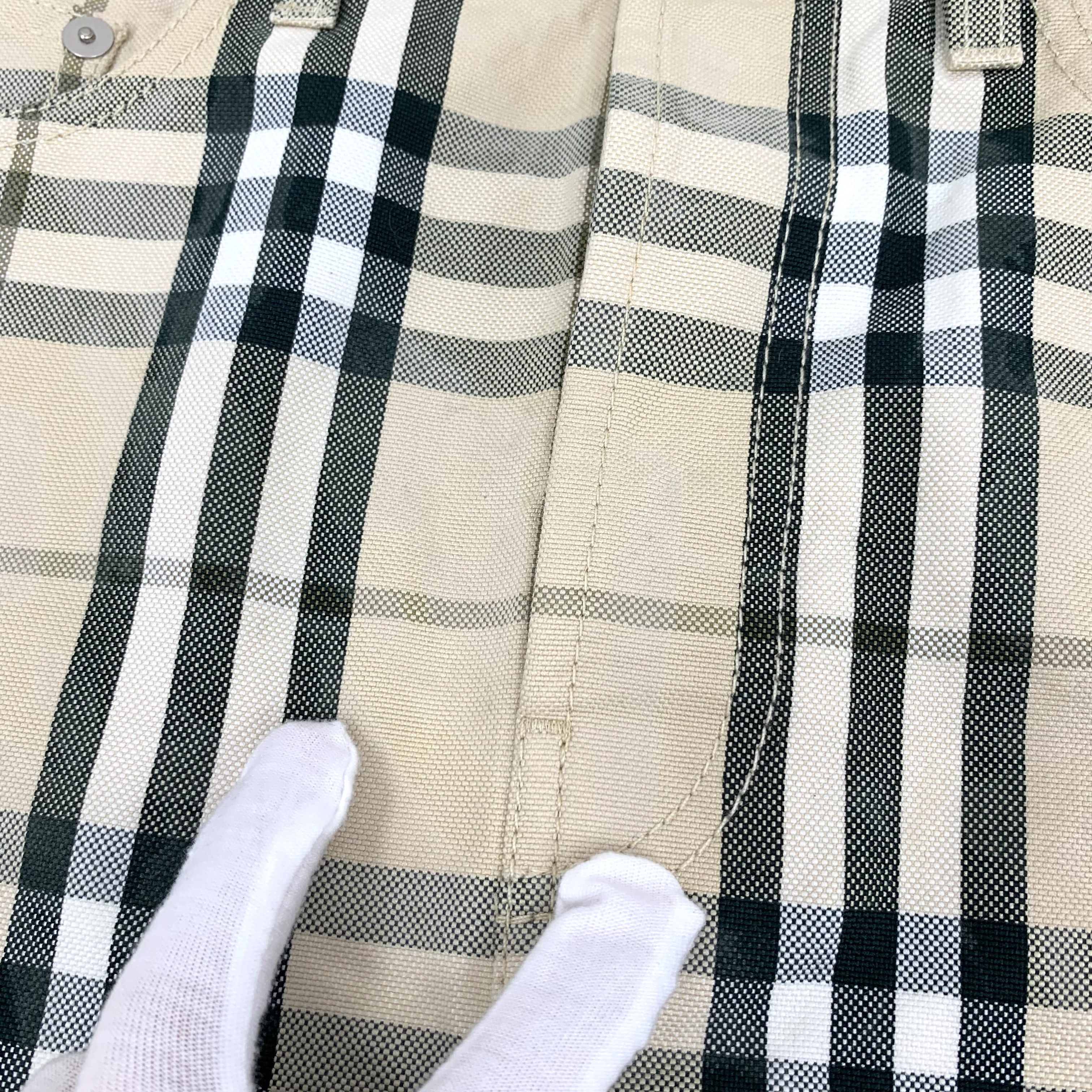 Burberry Burberry Check Cotton Skirt Khaki (Size M) Size 27" / US 4 / IT 40 - 7 Thumbnail