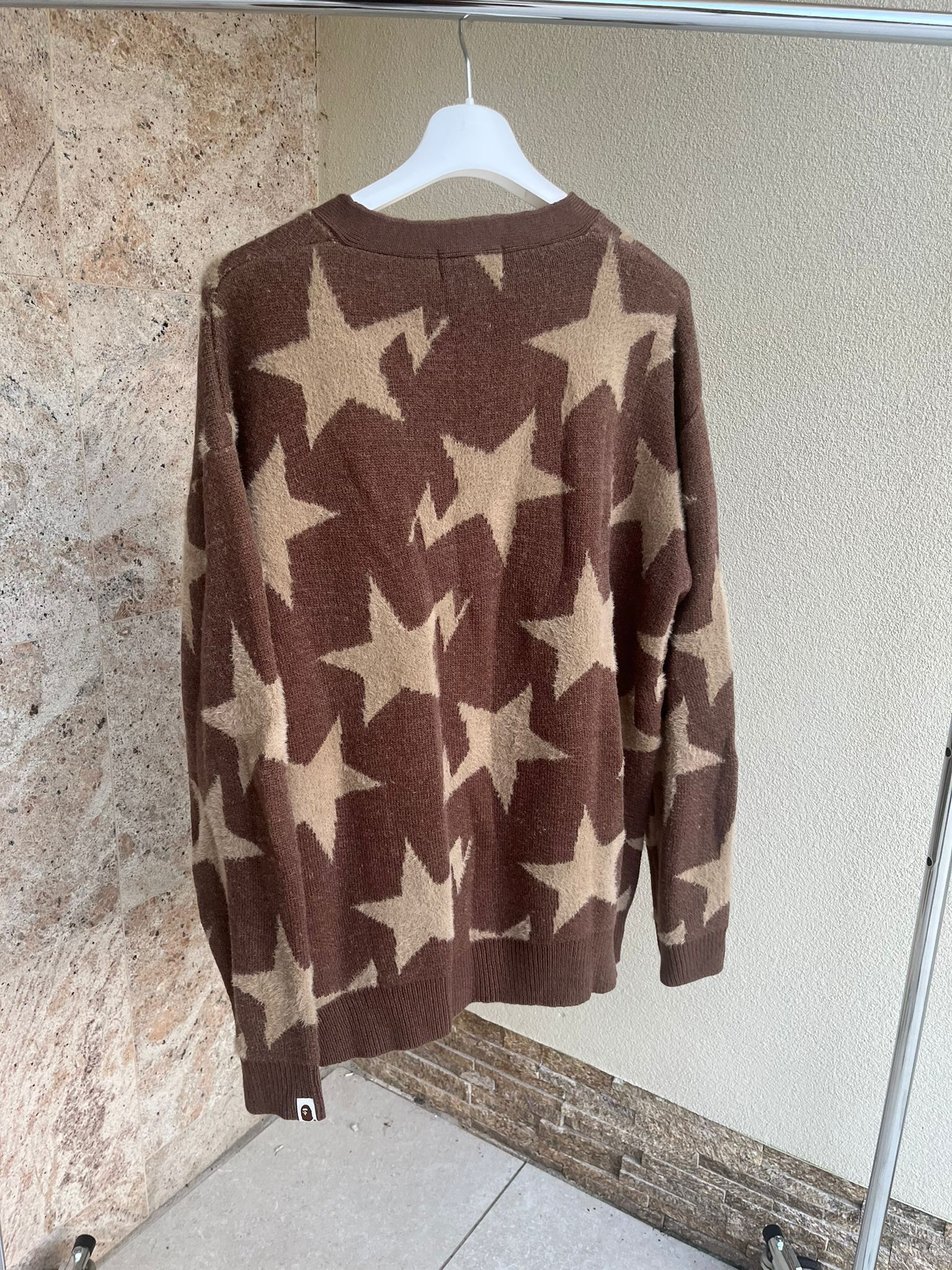 Bape Star Pattern Relaxed Cardigan Size US L / EU 52-54 / 3 - 6 Thumbnail