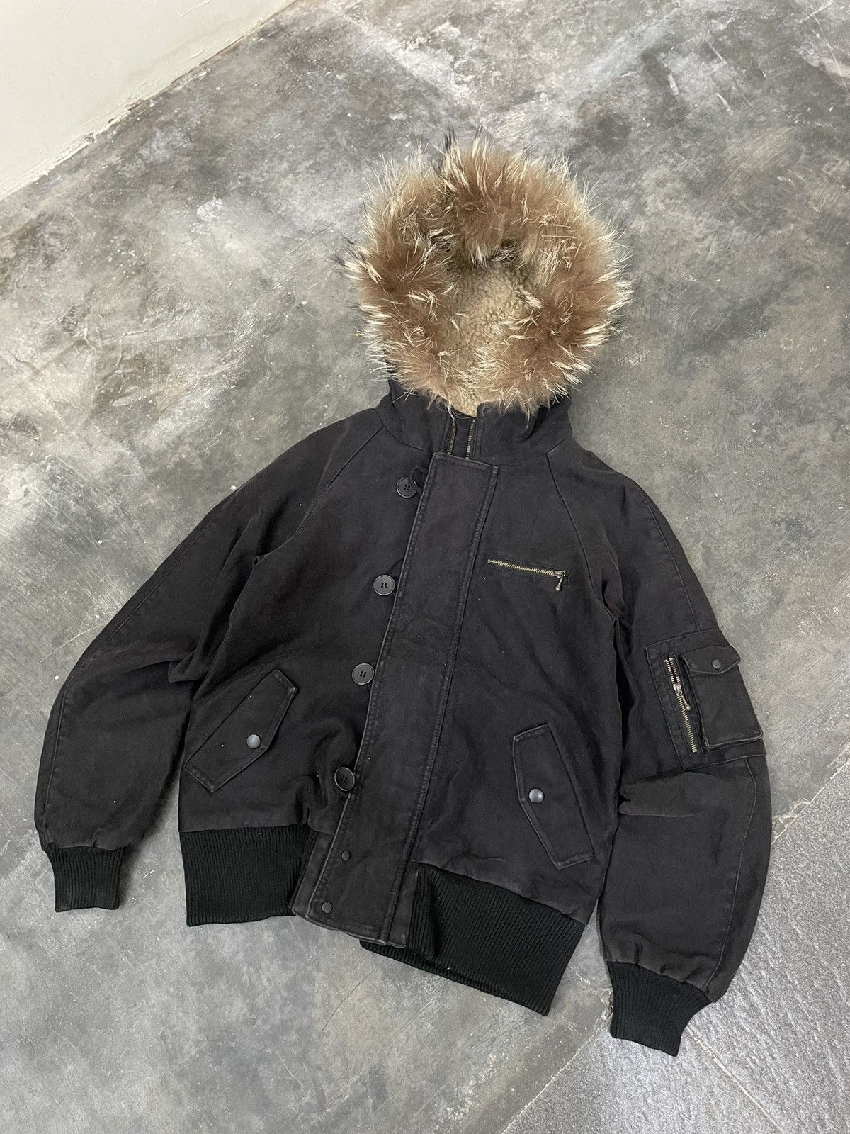 If Six Was Nine 2000s rouge vif Japan faurfuxfur jacket Black Opium style Size US S / EU 44-46 / 1 - 2 Thumbnail