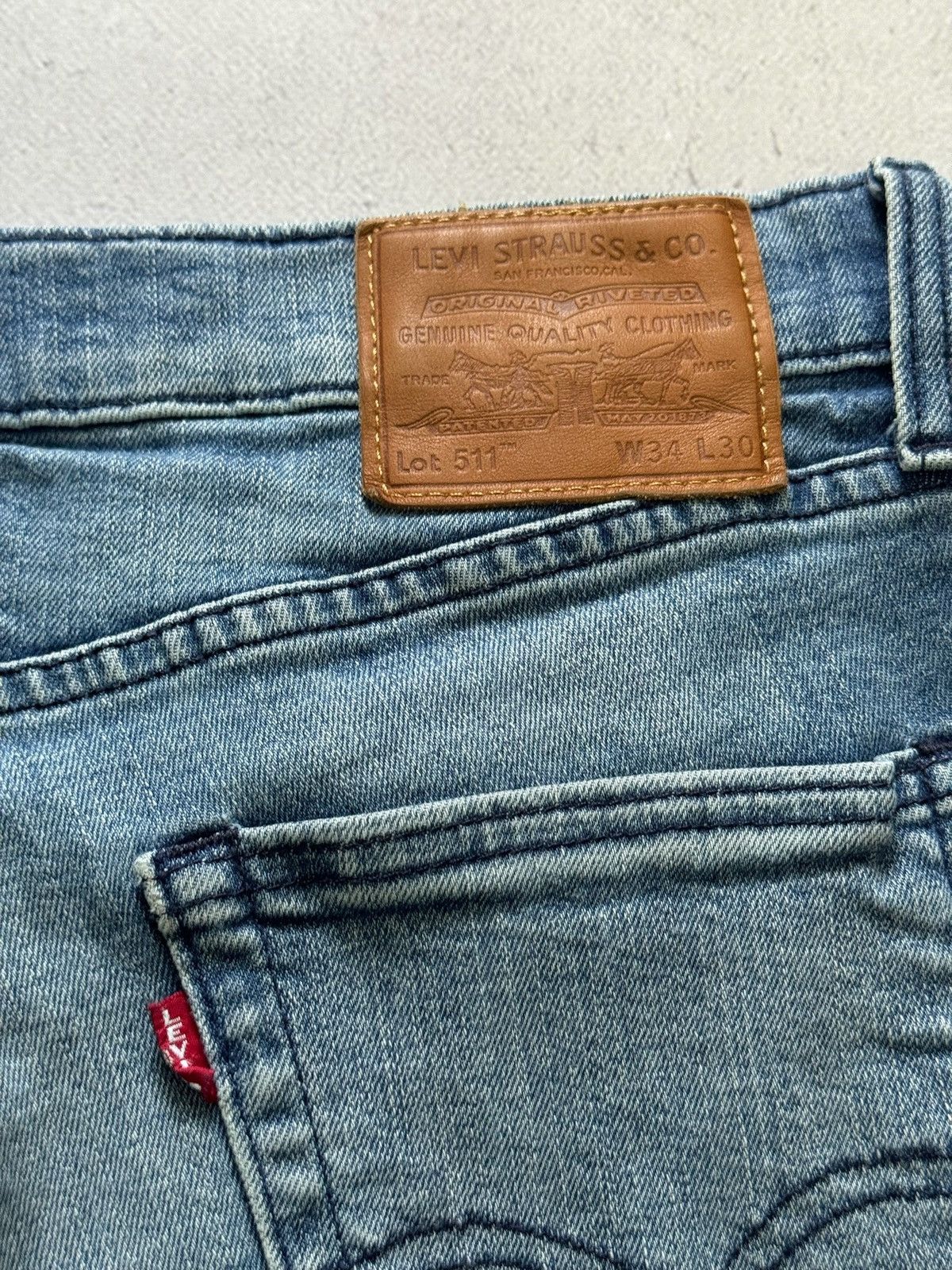Levi's × Vintage Vintage Levis 511 Jeans Denim Pants Straight Premium W34 L30 Size US 34 / EU 50 - 4 Thumbnail