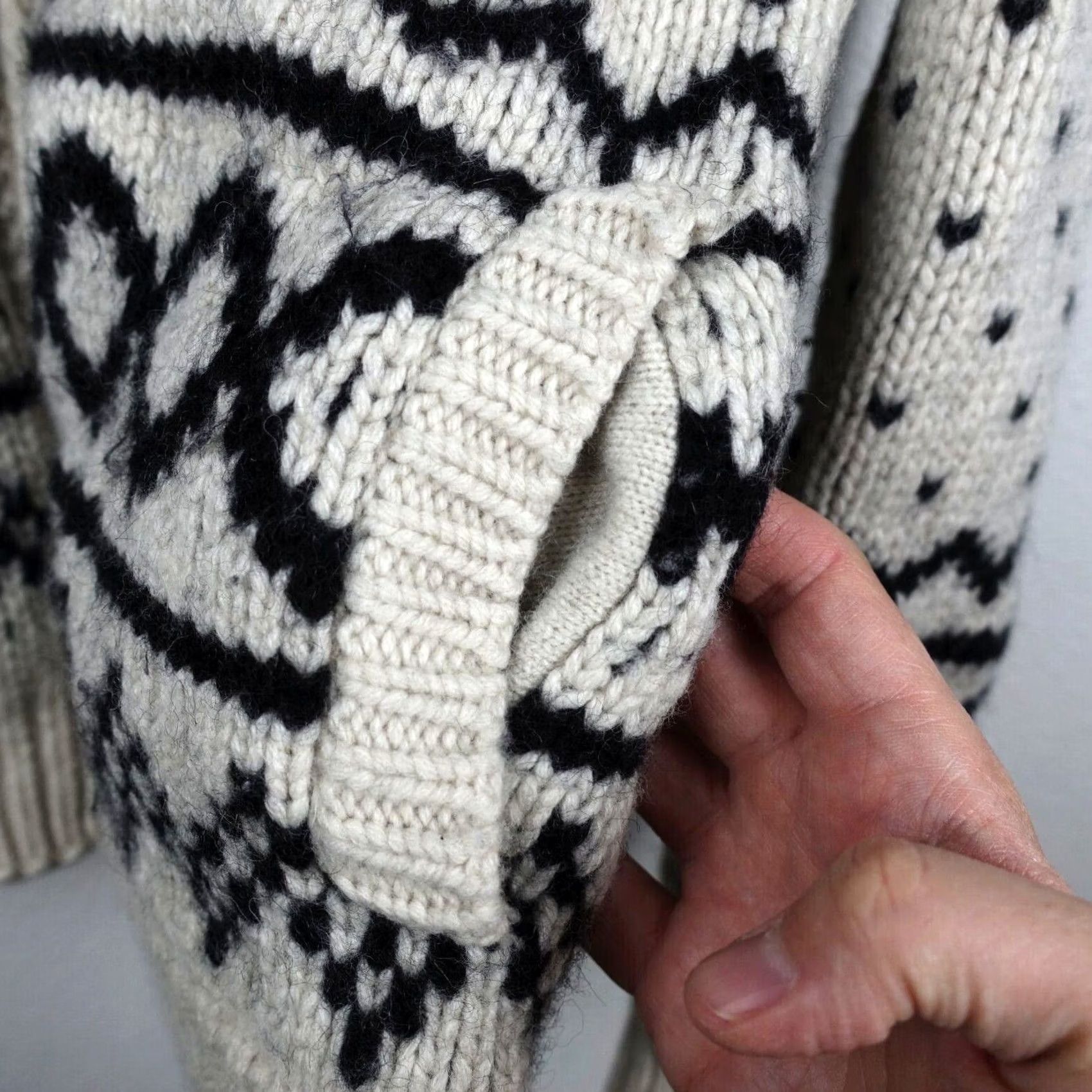 Levi's VINTAGE Levi’s Wool Full Zip Sweater Cardigan Layer Waffle Knit Collar Ribbed Women’s M Size M / US 6-8 / IT 42-44 - 5 Thumbnail