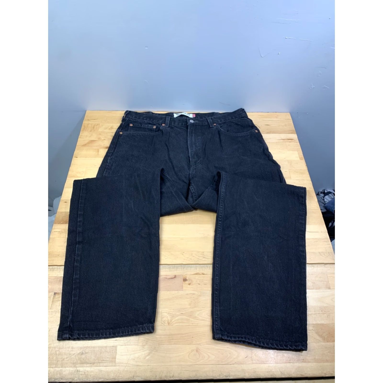 Levi's Levi's 550 Relaxed Fit Denim Jeans Mens 38x32 Black 5-Pocket Design Straight Casual Vintage No N/A Size US 38 / EU 54 - 6 Thumbnail
