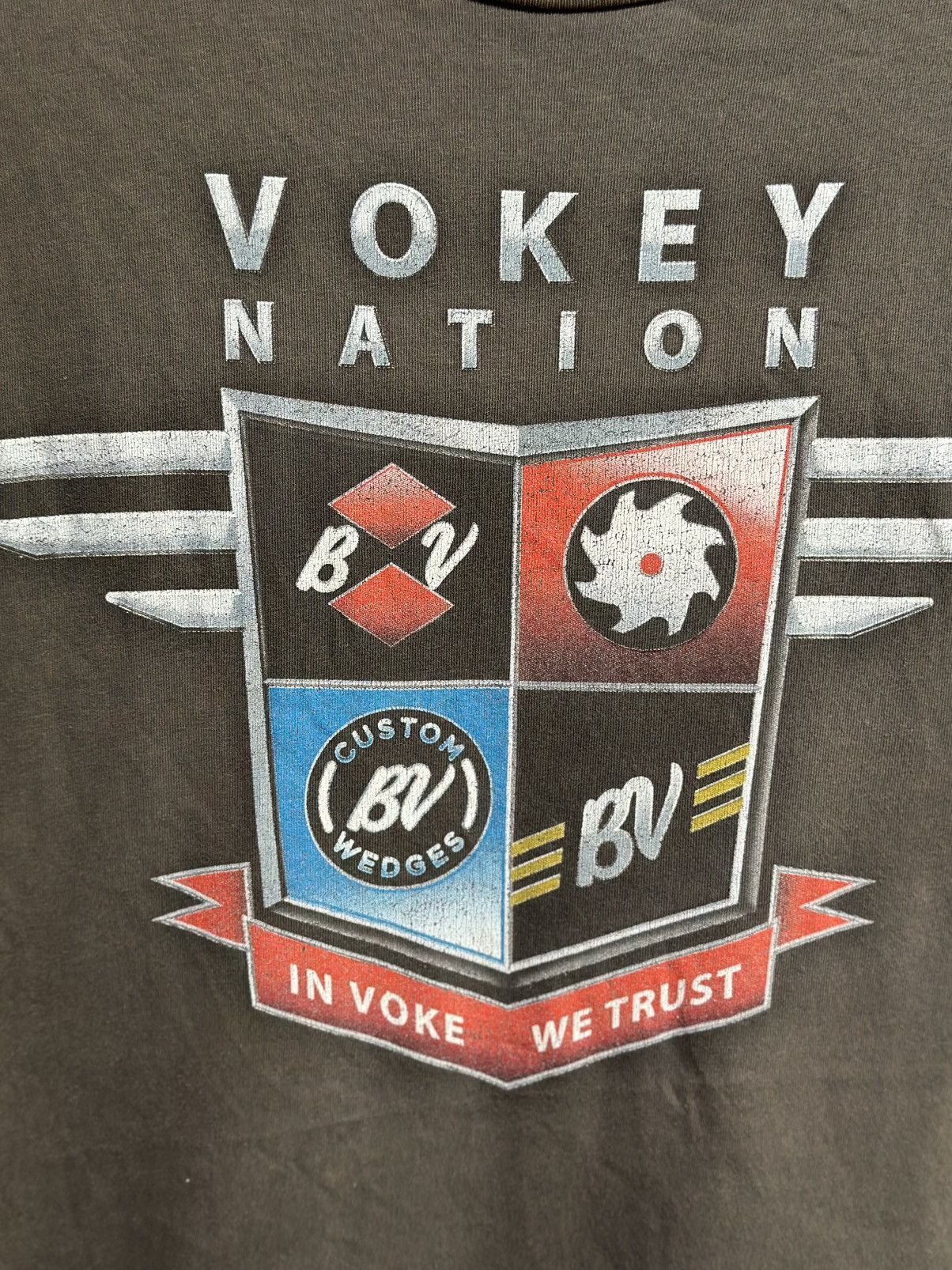 Vintage Vintage Vokey Nation X Fitleist Sun Faded Tee Size US M / EU 48-50 / 2 - 2 Thumbnail
