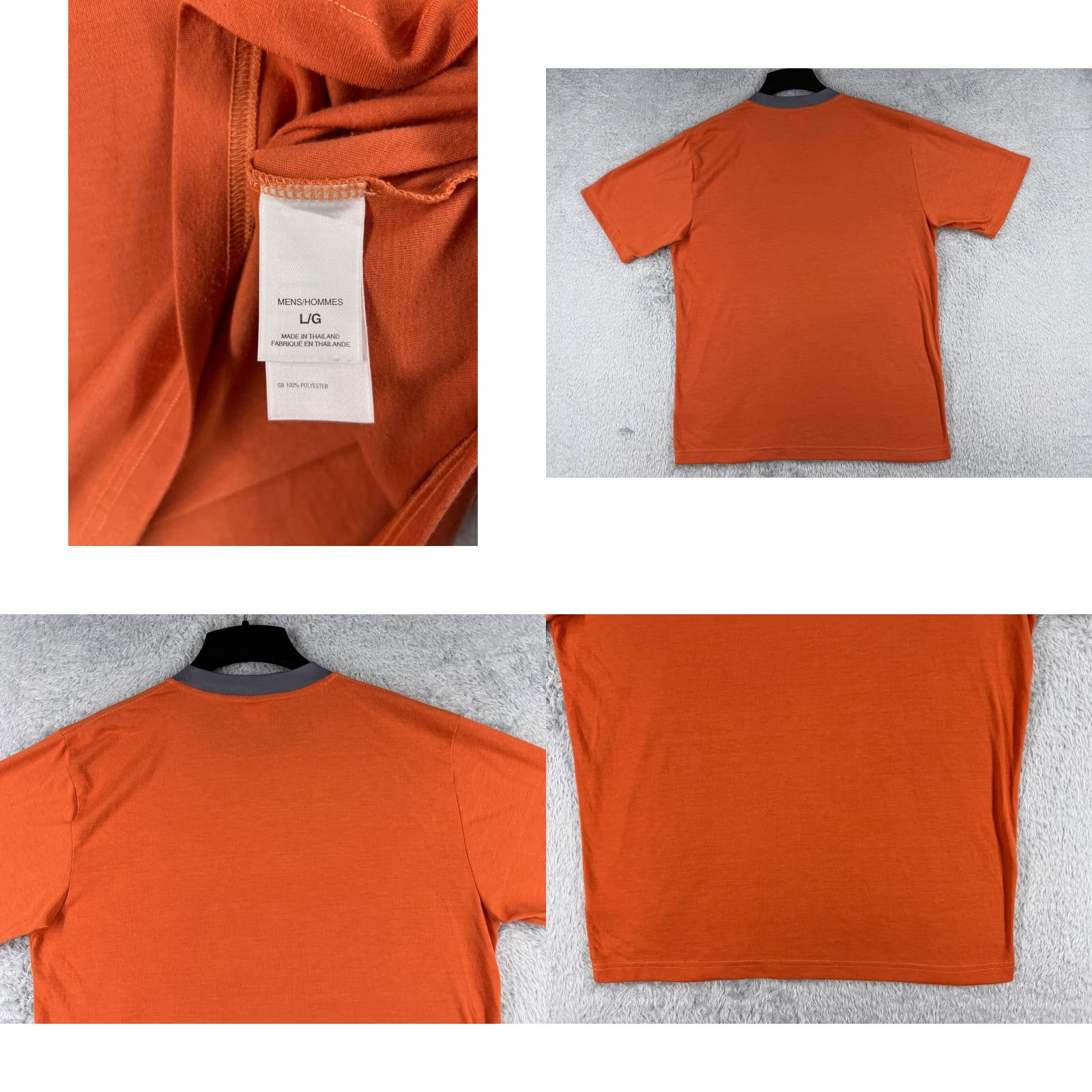 The North Face The North Face Shirt Men L Orange Polyester Vaporwick Short Sleeve Crew Neck Logo Size US L / EU 52-54 / 3 - 8 Thumbnail