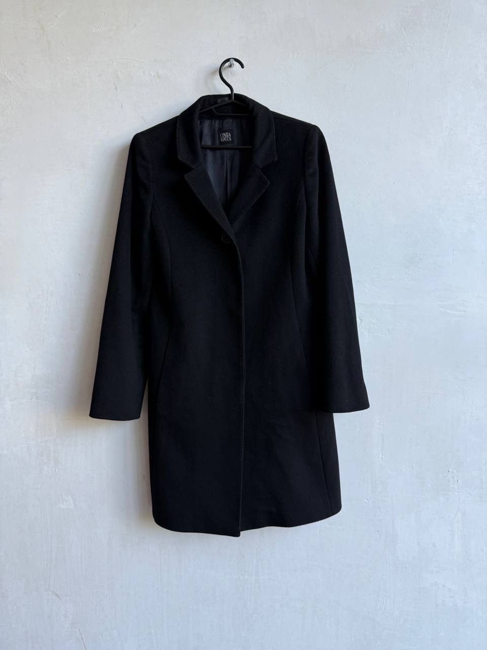 Cinzia Rocca Cinzia Rocca by Loro Piana Superfine Wool Womens Black Coat Size M / US 6-8 / IT 42-44 - 2 Thumbnail
