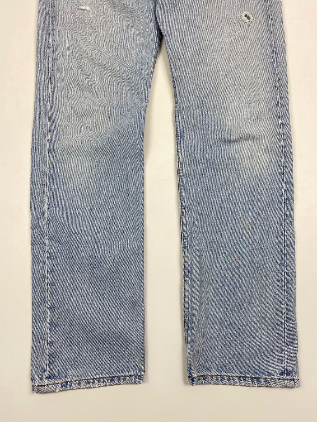 Levi's 2000s Vintage Distressed Levi’s 501 Washed Blue Denim Pants Size US 33 - 8 Thumbnail