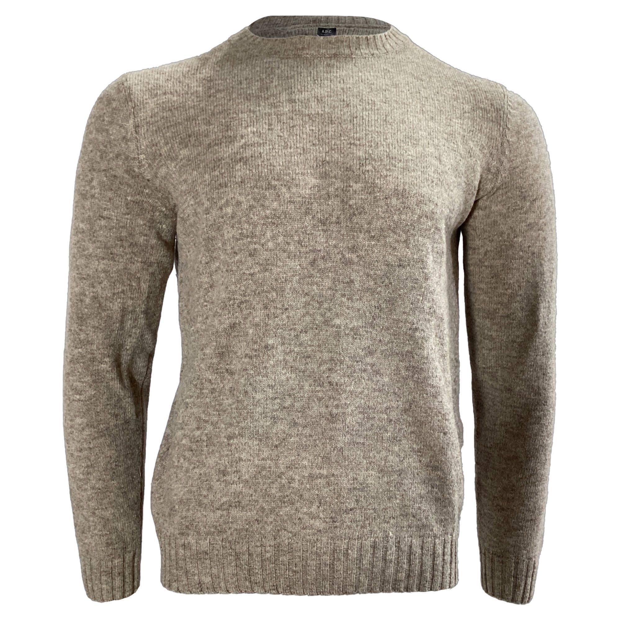 A.P.C. A.P.C Sweater in Beige Wool Size US M / EU 48-50 / 2 - 1 Thumbnail