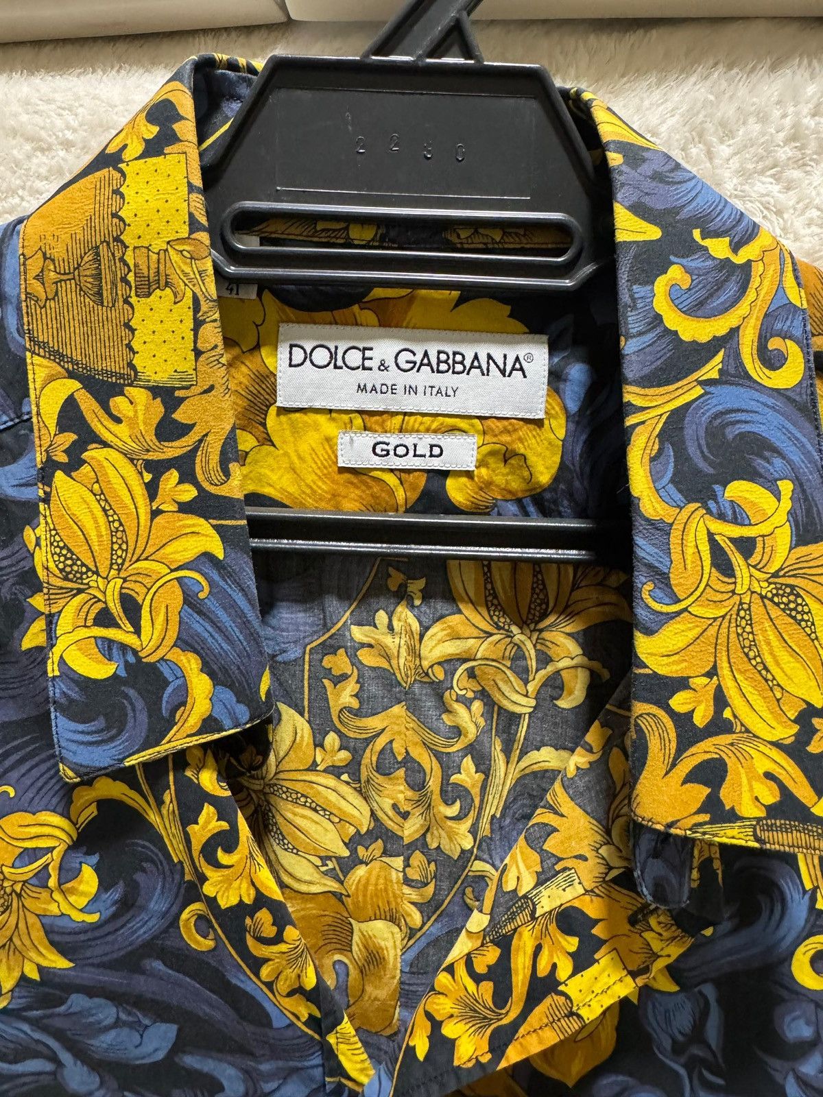 Dolce & Gabbana Dolce & Gabbana Gold long sleeve shirt Size US S / EU 44-46 / 1 - 2 Thumbnail