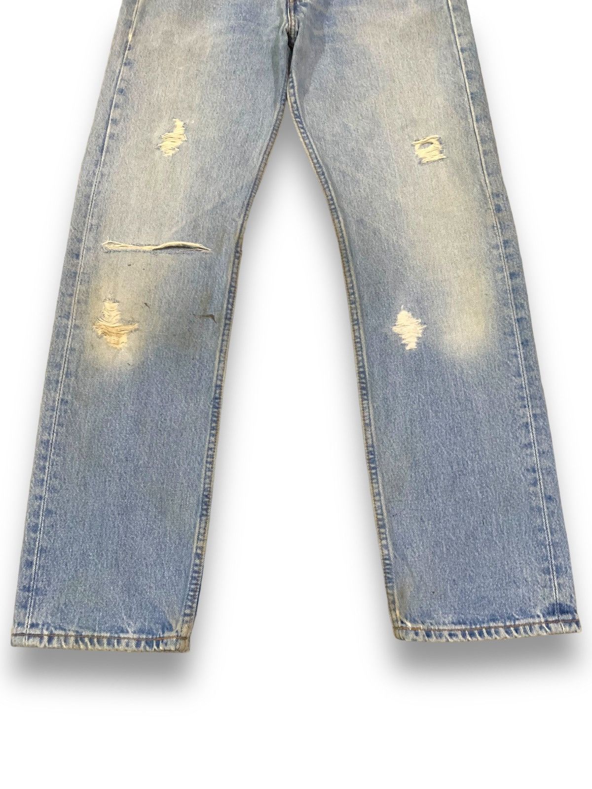 Levi's Vintage 90s Levis 501 Button Fly Mud Wash Distressed Jeans Size US 29 - 8 Thumbnail