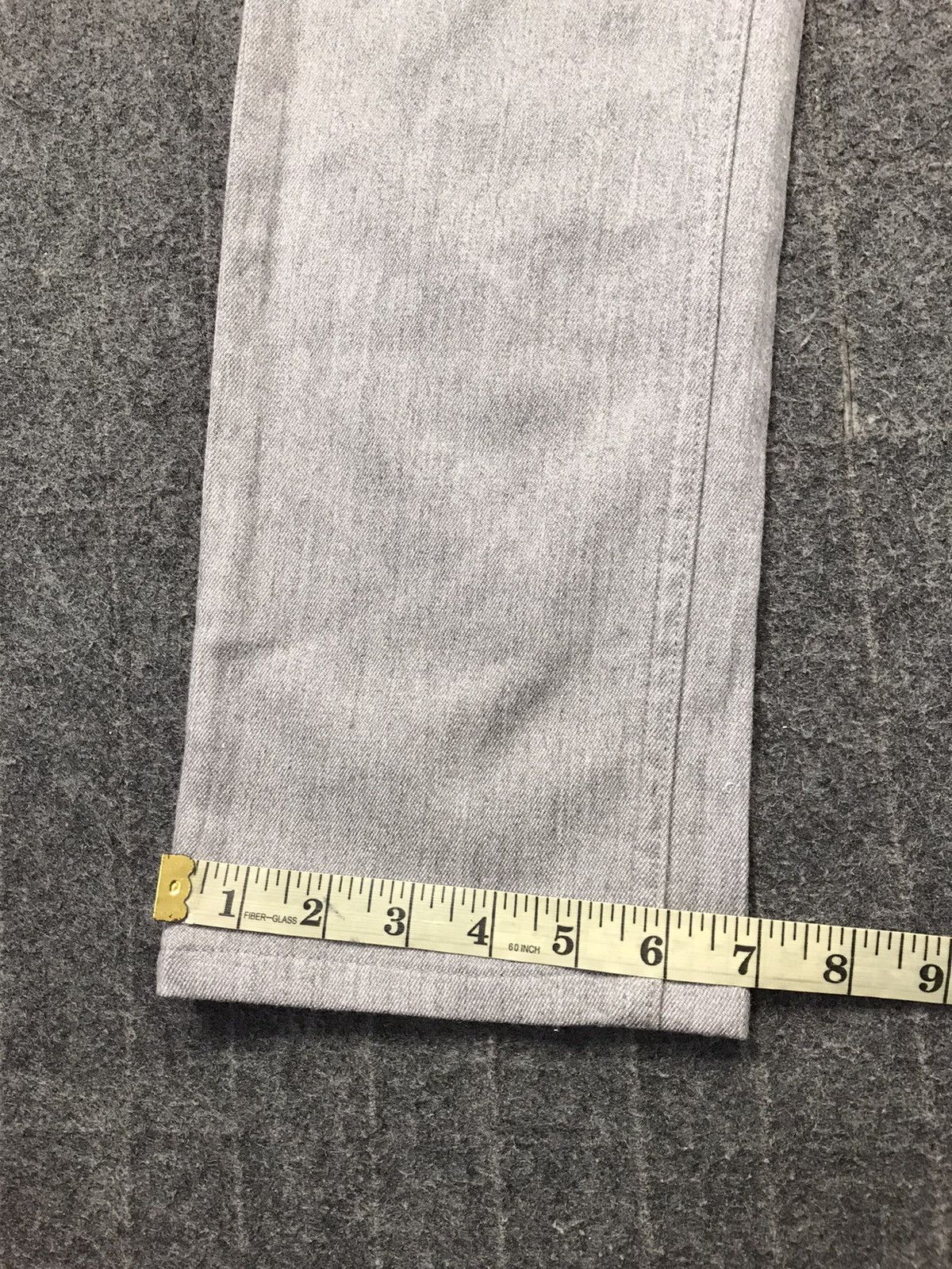 Designer Maison Martin Margiela 14 Grey Denim Buttonfly Straight Cut Size US 30 / EU 46 - 16 Thumbnail