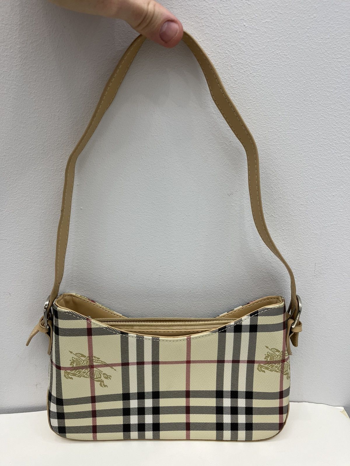 Burberry Vintage Burberrys Nova Check Handle Bag Size ONE SIZE - 3 Thumbnail