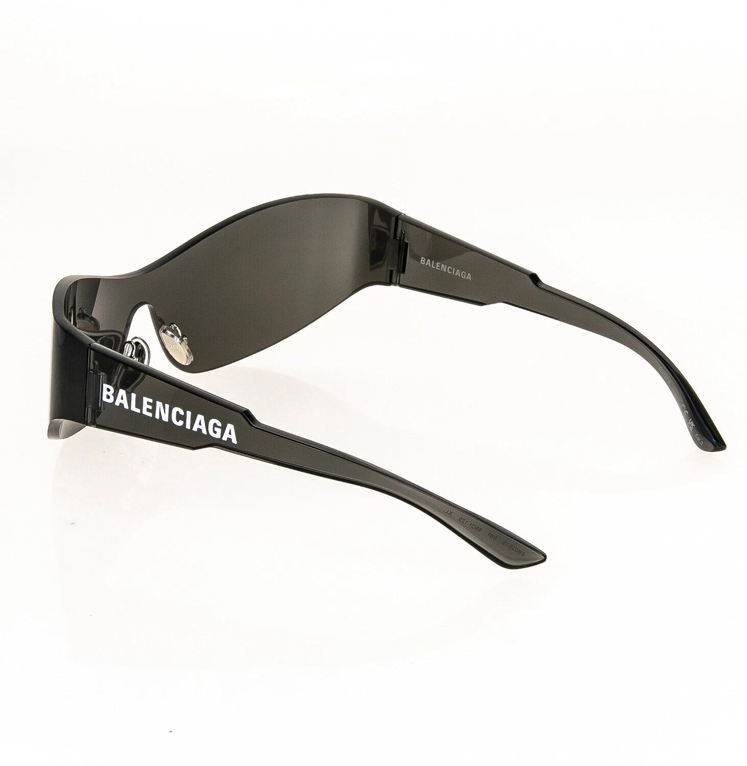 Balenciaga BALENCIAGA MONO Wrap 0257 Black Fashion Shield BB0257S 001 Size ONE SIZE - 4 Thumbnail