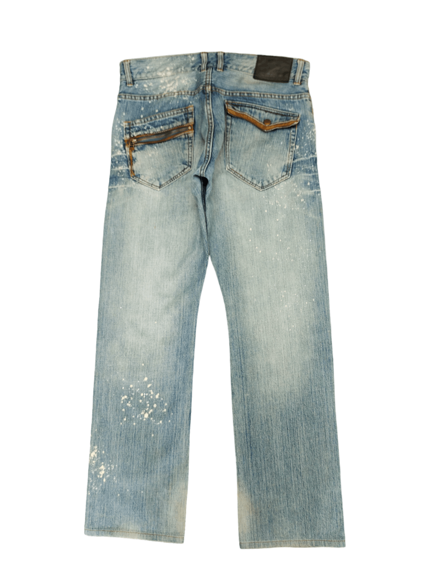 Nicole Club Monsieur Nicole Leather Trim Pocket Denim Pants Size US 32 / EU 48 - 3 Thumbnail