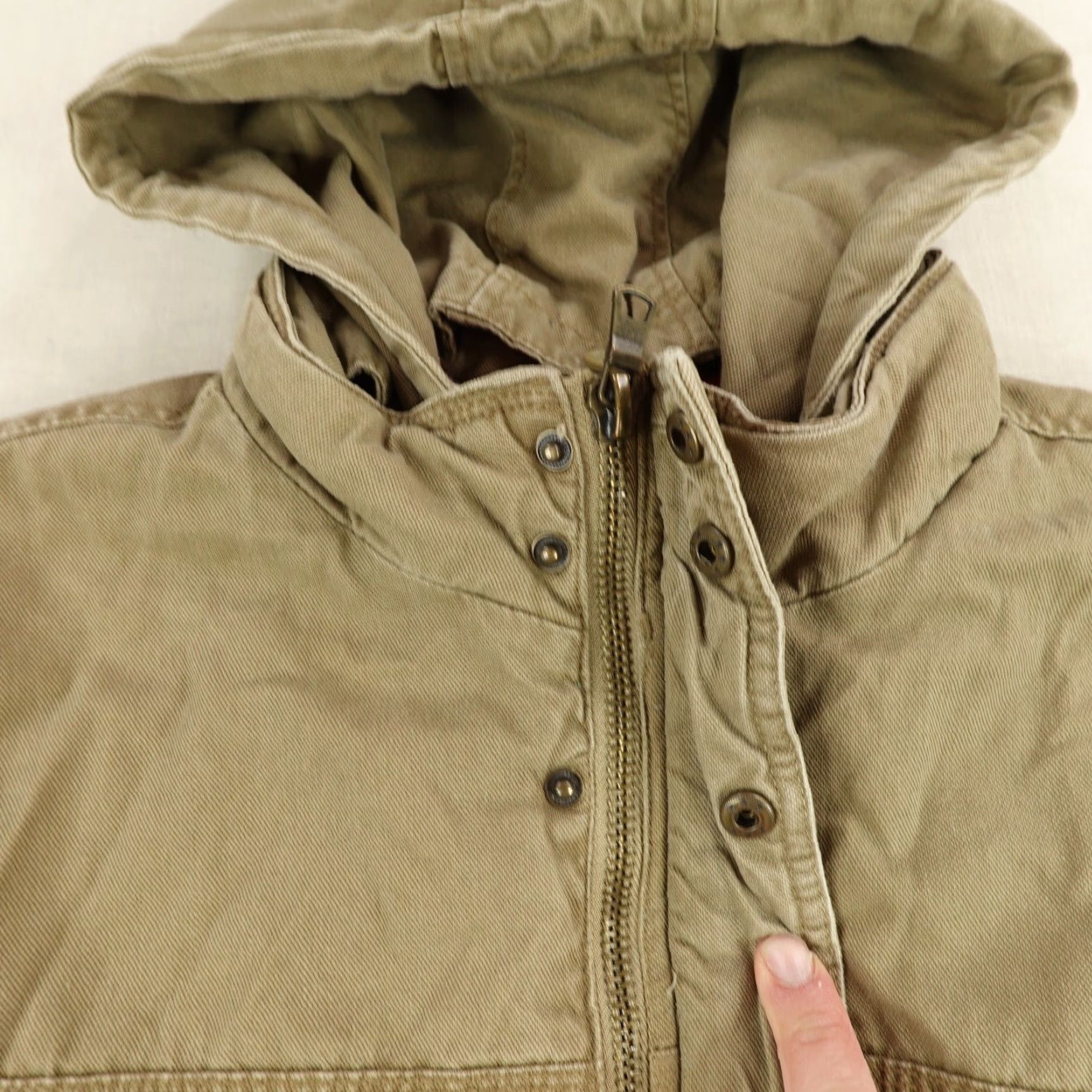 Quiksilver Quiksilver Jacket Mens Medium Brown Canvas Quilted Full Zip Hooded Insulated Lined Pockets Workwear Casual Travel Size US M / EU 48-50 / 2 - 5 Thumbnail