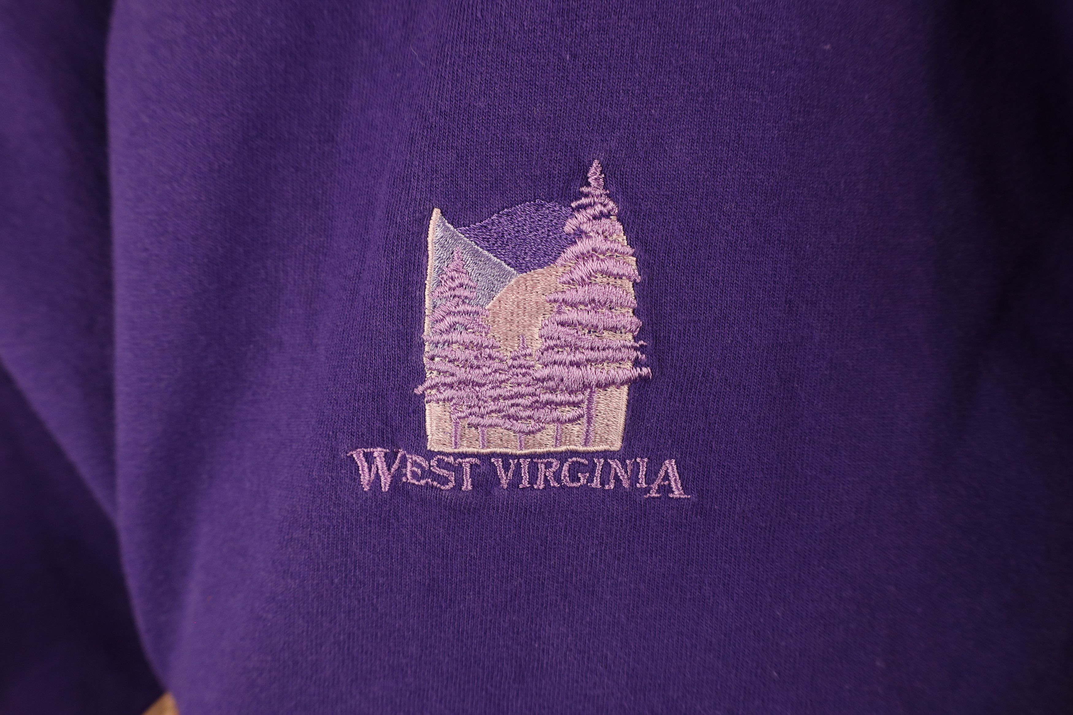 Vintage Vintage 90s Streetwear Spell Out West Virginia T-Shirt USA Size US L / EU 52-54 / 3 - 4 Thumbnail