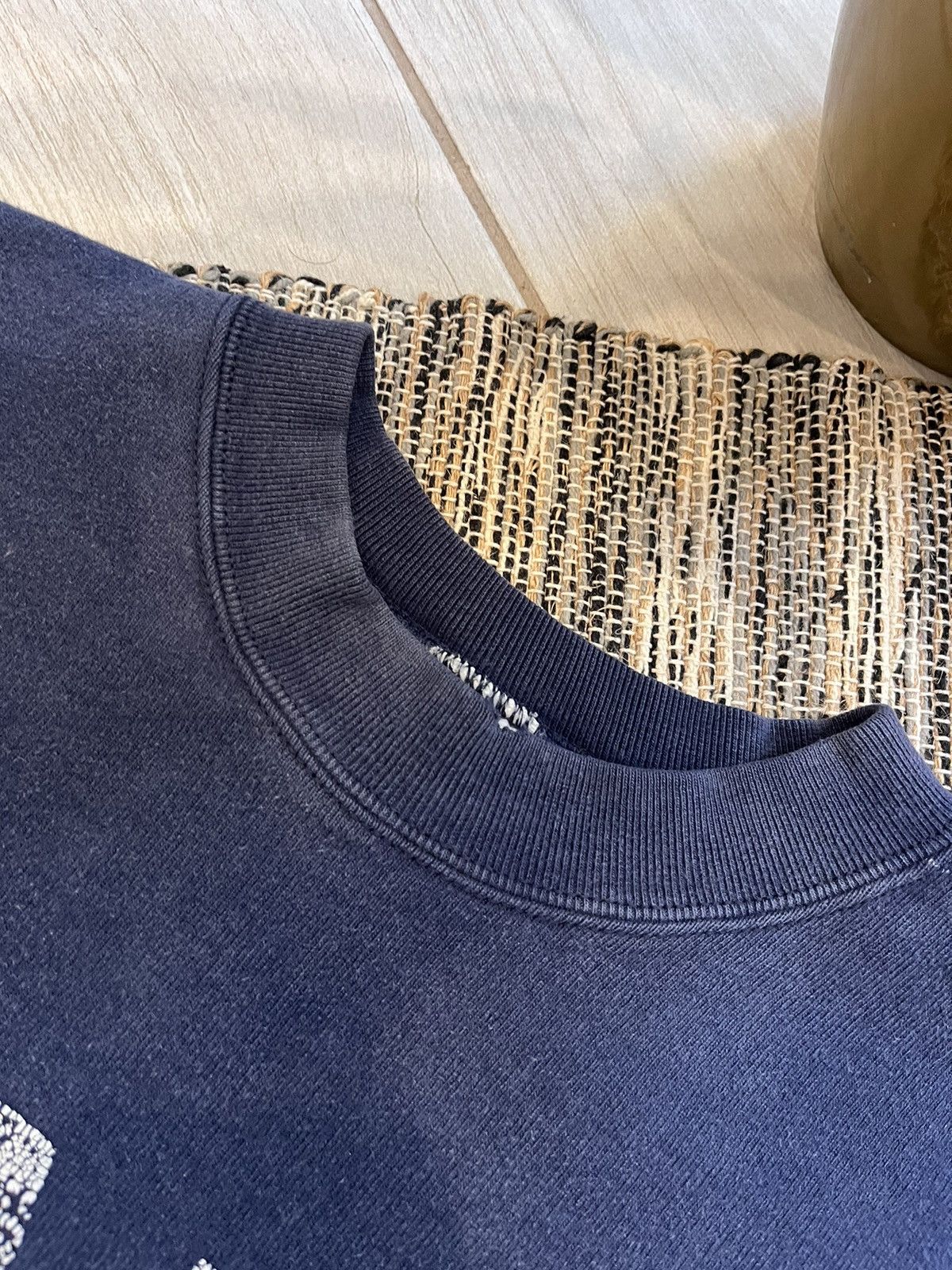 Fruit Of The Loom × Vintage Vintage New York faded navy sweatshirt streetwear distressed Size US M / EU 48-50 / 2 - 9 Thumbnail