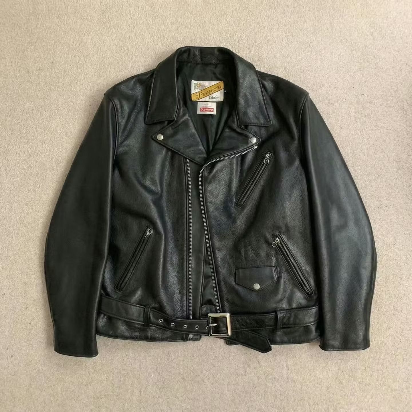 Schott × Stussy Stussy x Schott Leather Jacket | Grailed