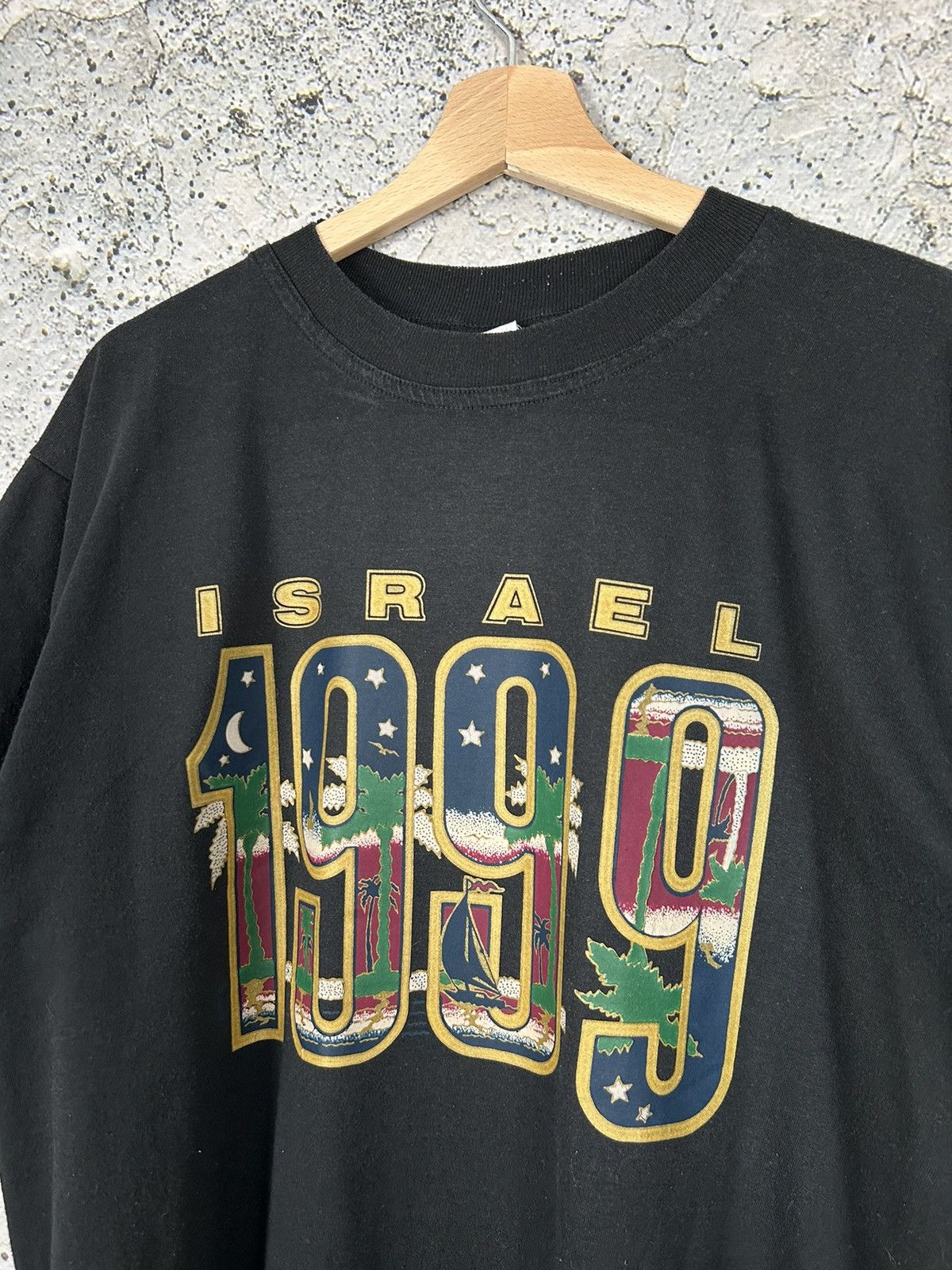 Vintage Vintage Israel 1999 Graphic Tee Avant-garde Punk Rock 90s Size US XL / EU 56 / 4 - 3 Thumbnail